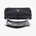 COLLEGE Medium Black Chevron-quilted leather 600279 TCT600279.0620カレッジ ミディアム ブラック キルティングレザー 600279 TCT600279.0620