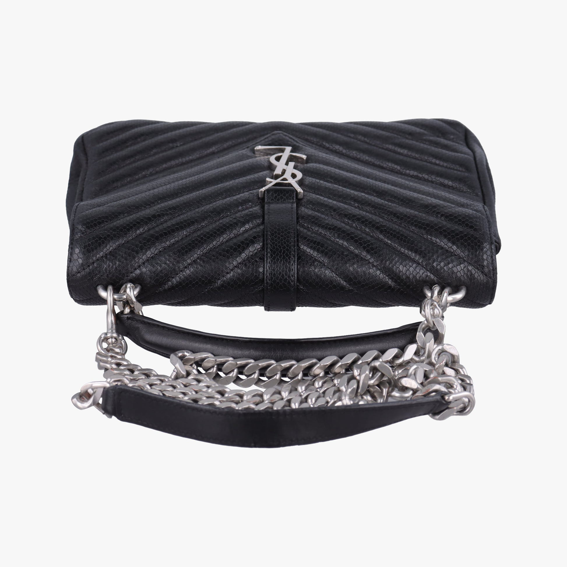 COLLEGE Medium Black Chevron-quilted leather 600279 TCT600279.0620カレッジ ミディアム ブラック キルティングレザー 600279 TCT600279.0620