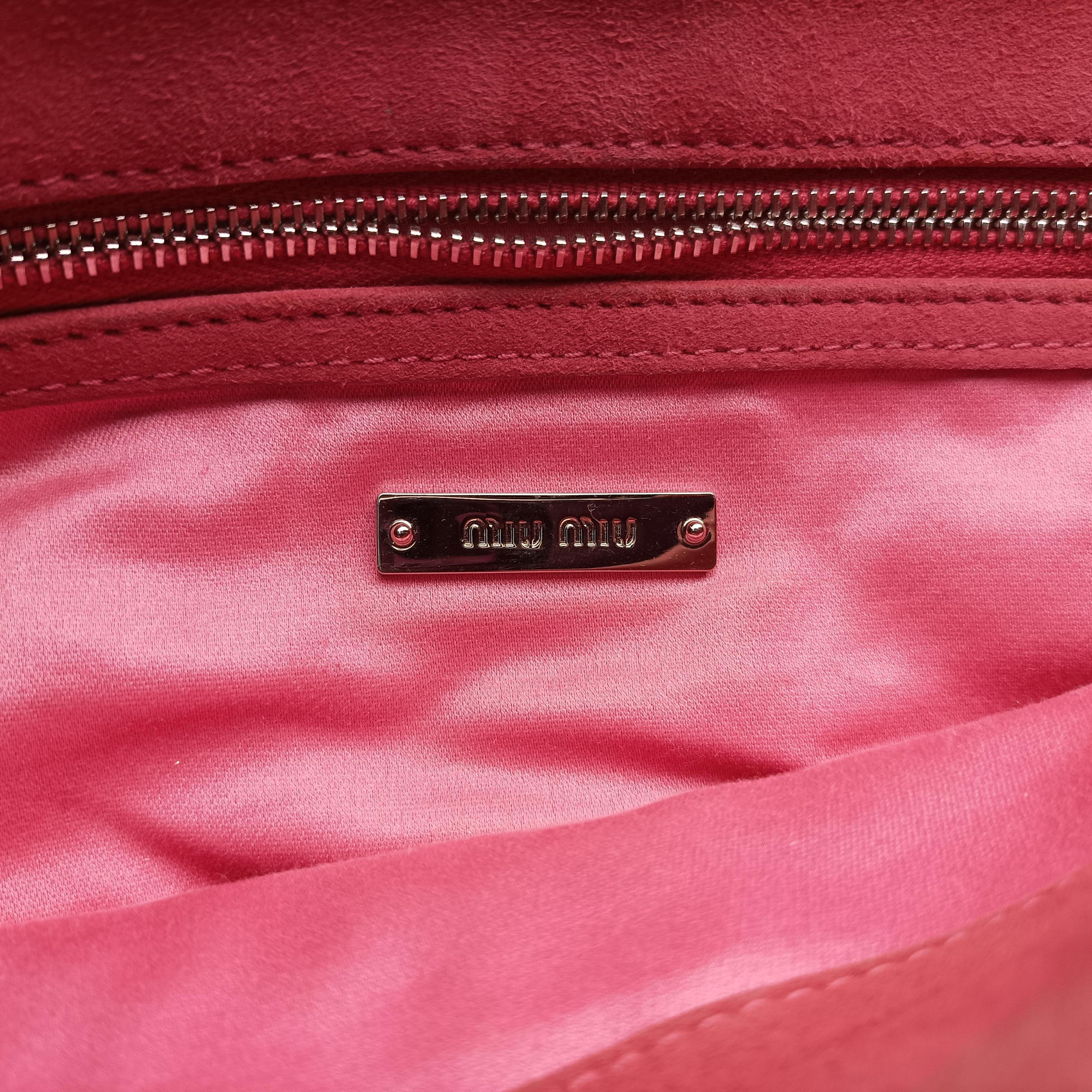 Miu Crystal Pink Leather RP0169 142ミュウクリスタル ピンク レザー RP0169 142