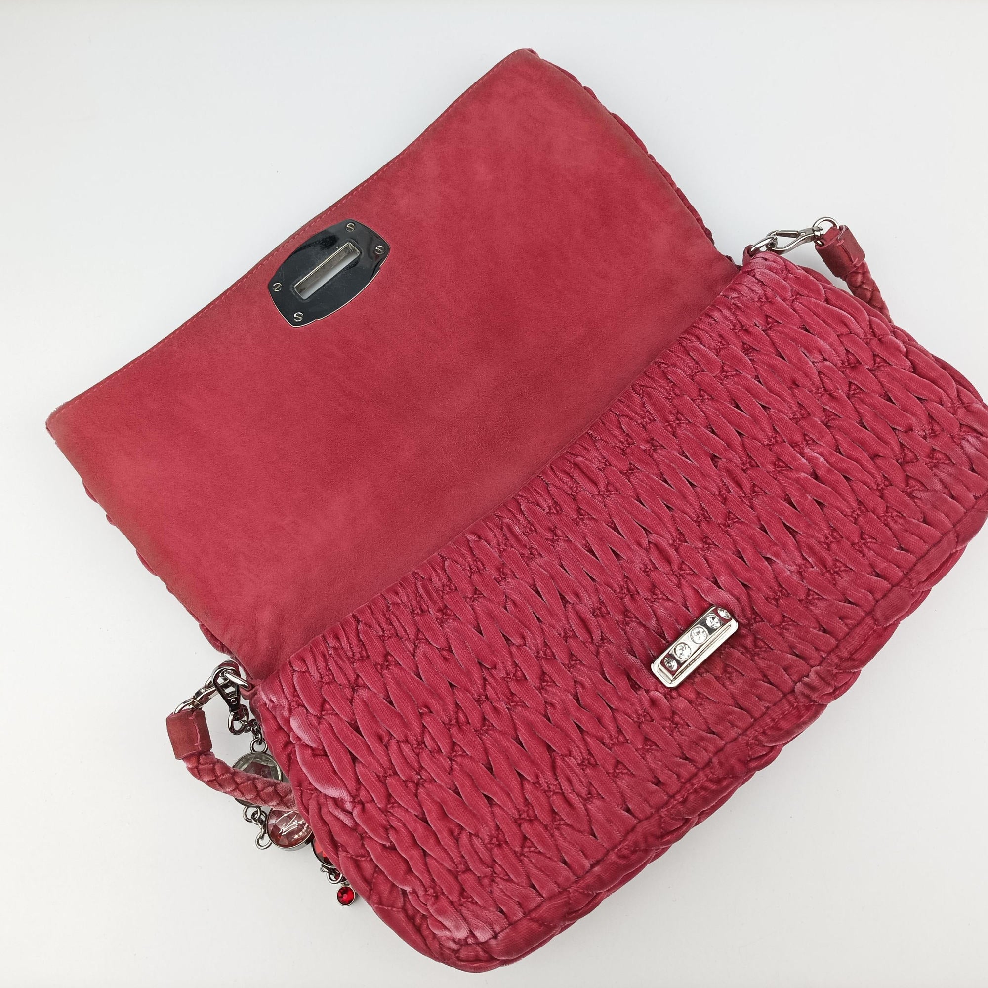 Miu Crystal Pink Leather RP0169 142ミュウクリスタル ピンク レザー RP0169 142