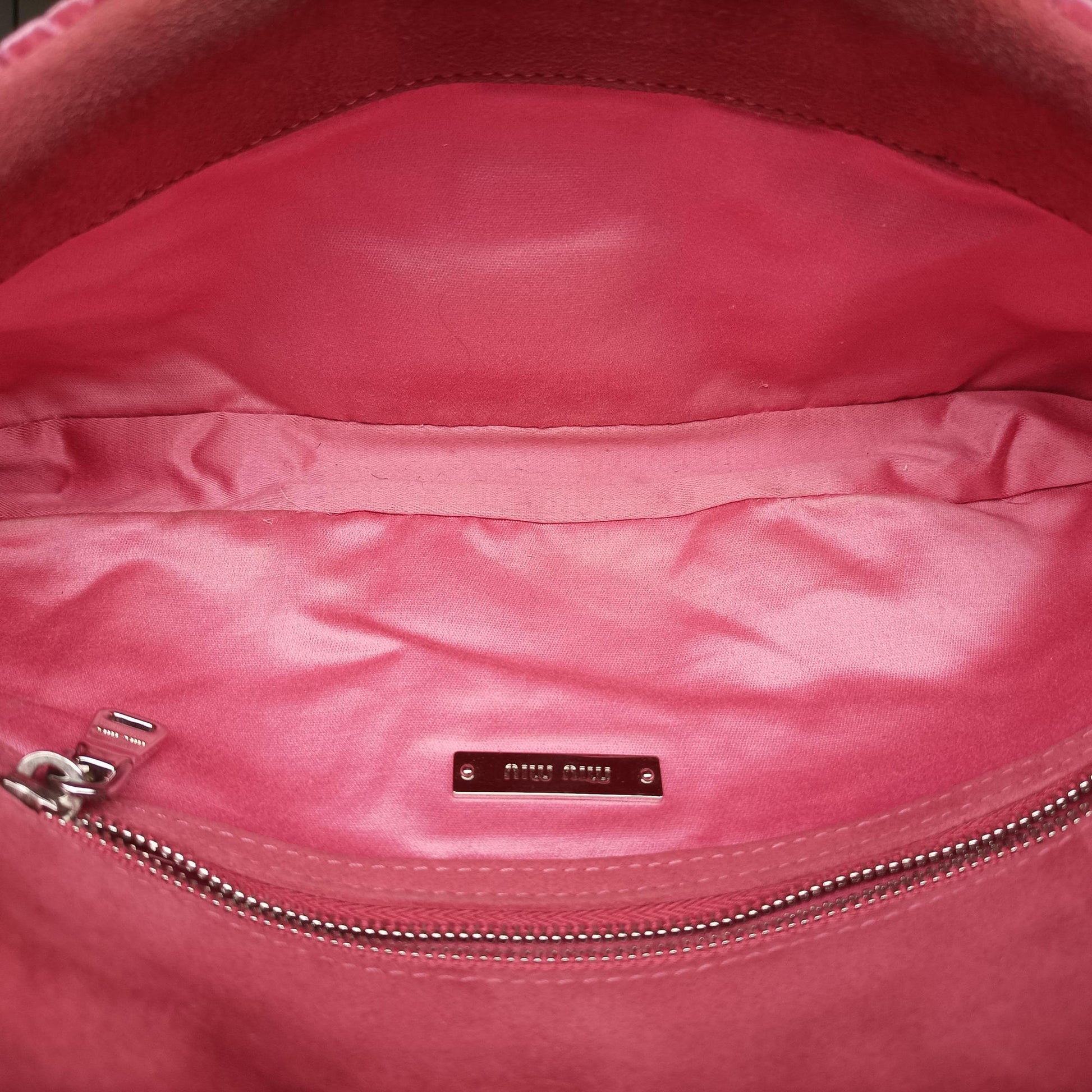 Miu Crystal Pink Leather RP0169 142ミュウクリスタル ピンク レザー RP0169 142