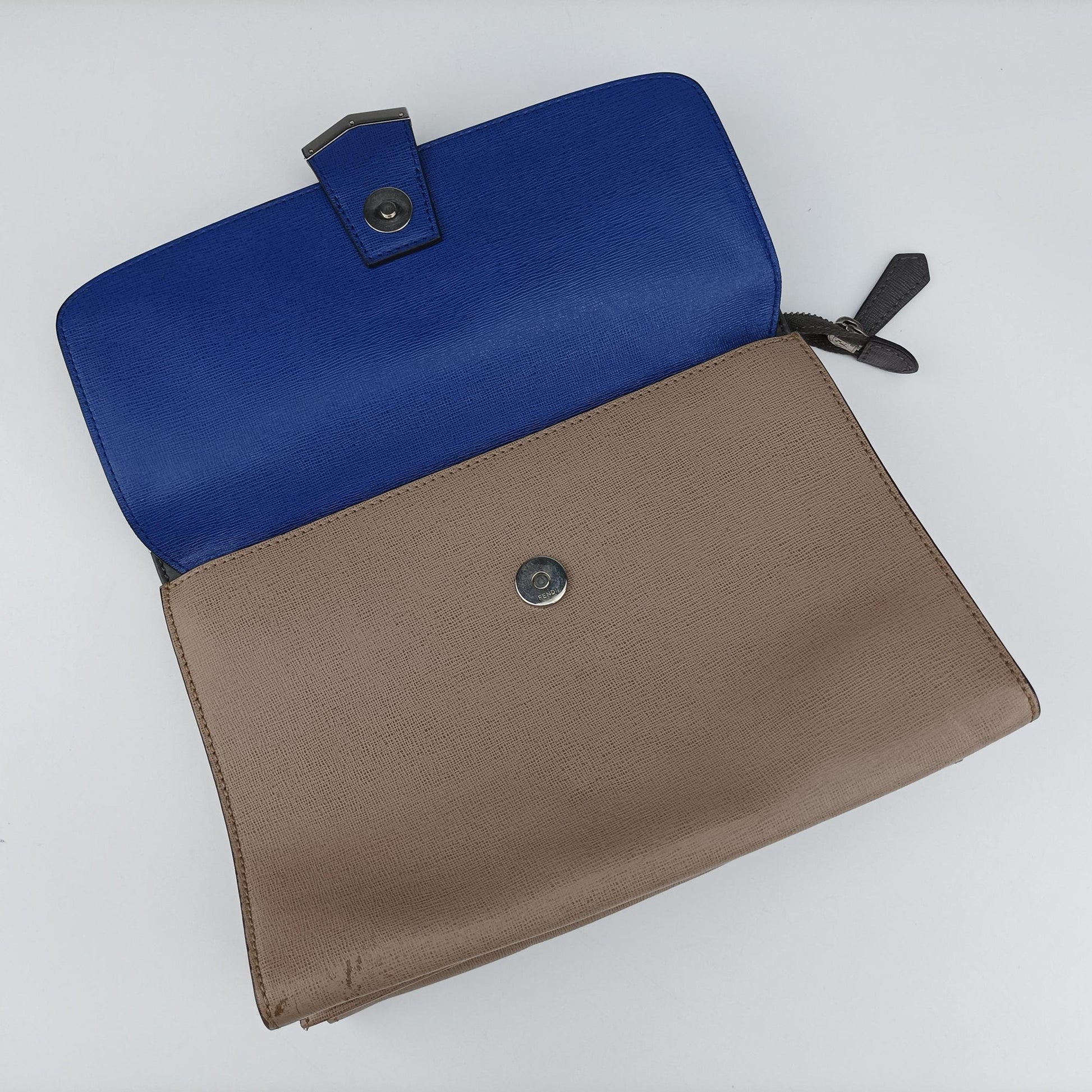 Demi Jour Blue × Beige Leather 8BT222 8BT222-Z25-158-3355デミジュール ブルー × ベージュ レザー 8BT222 8BT222-Z25-158-3355