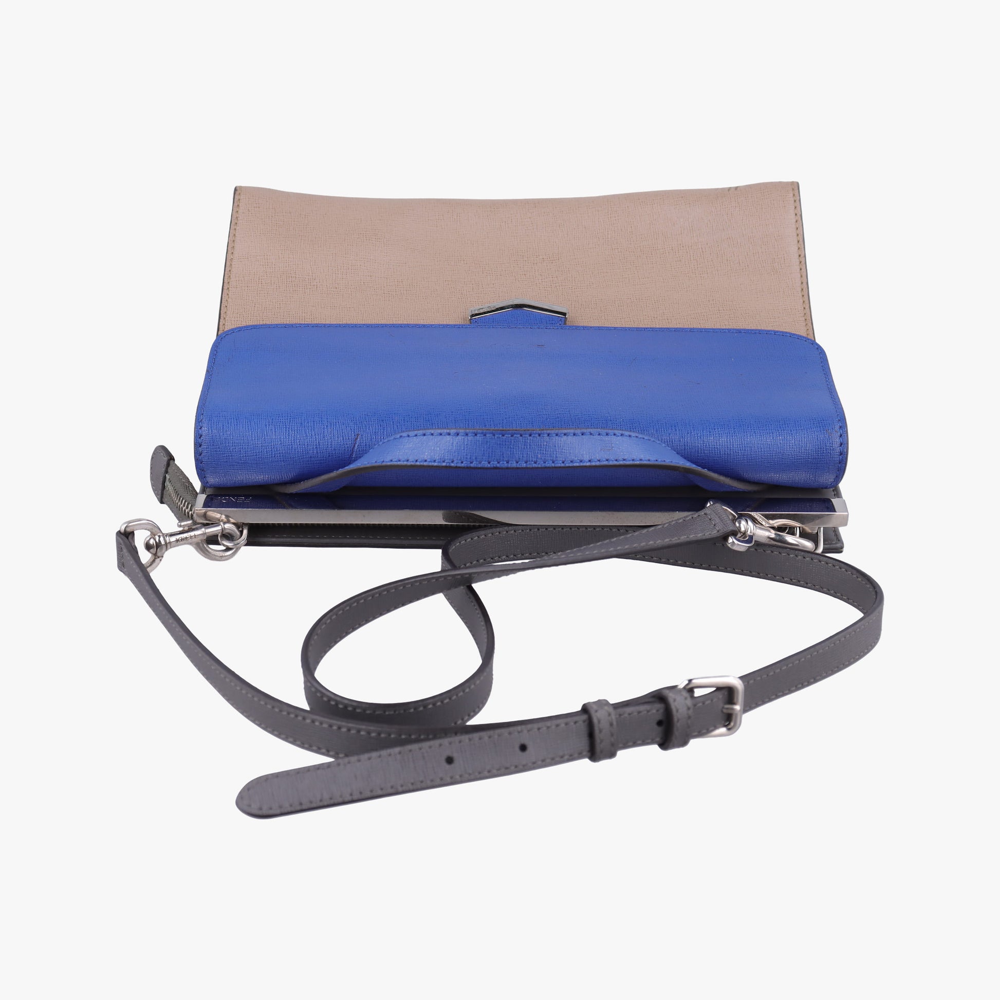 Demi Jour Blue × Beige Leather 8BT222 8BT222-Z25-158-3355デミジュール ブルー × ベージュ レザー 8BT222 8BT222-Z25-158-3355