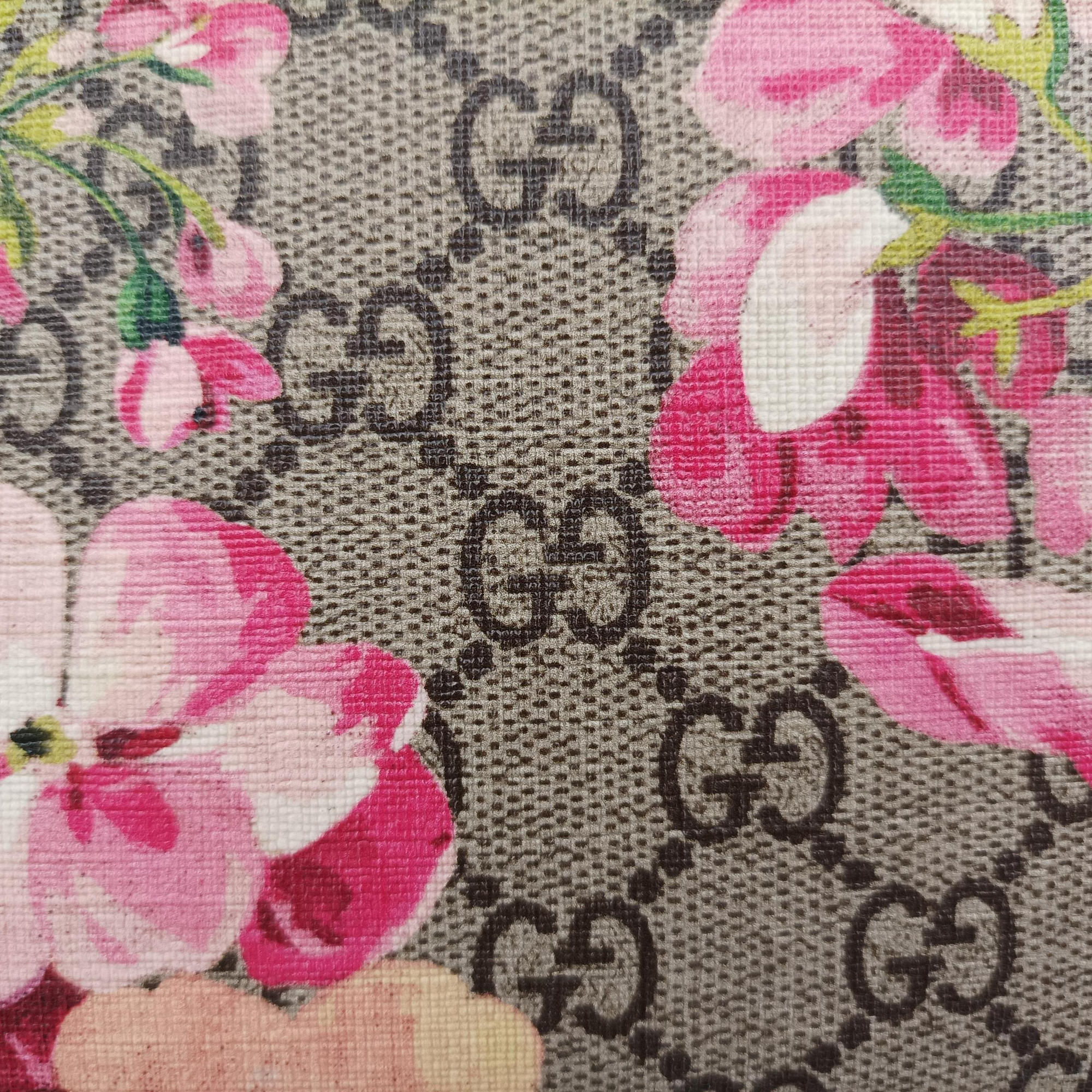 GG Supreme Blooms Multicolour PVC coated canvas×leather 409535 Lot number unknownGGスプリーム ブルームス マルチカラー PVCコーティングキャンバス×レザー 409535 製番不明