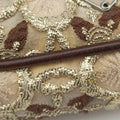 Kisslock BeigexBrown fabric 26キスロック ベージュxブラウン ファブリック BT0323 26