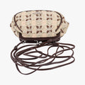 Kisslock BeigexBrown fabric 26キスロック ベージュxブラウン ファブリック BT0323 26