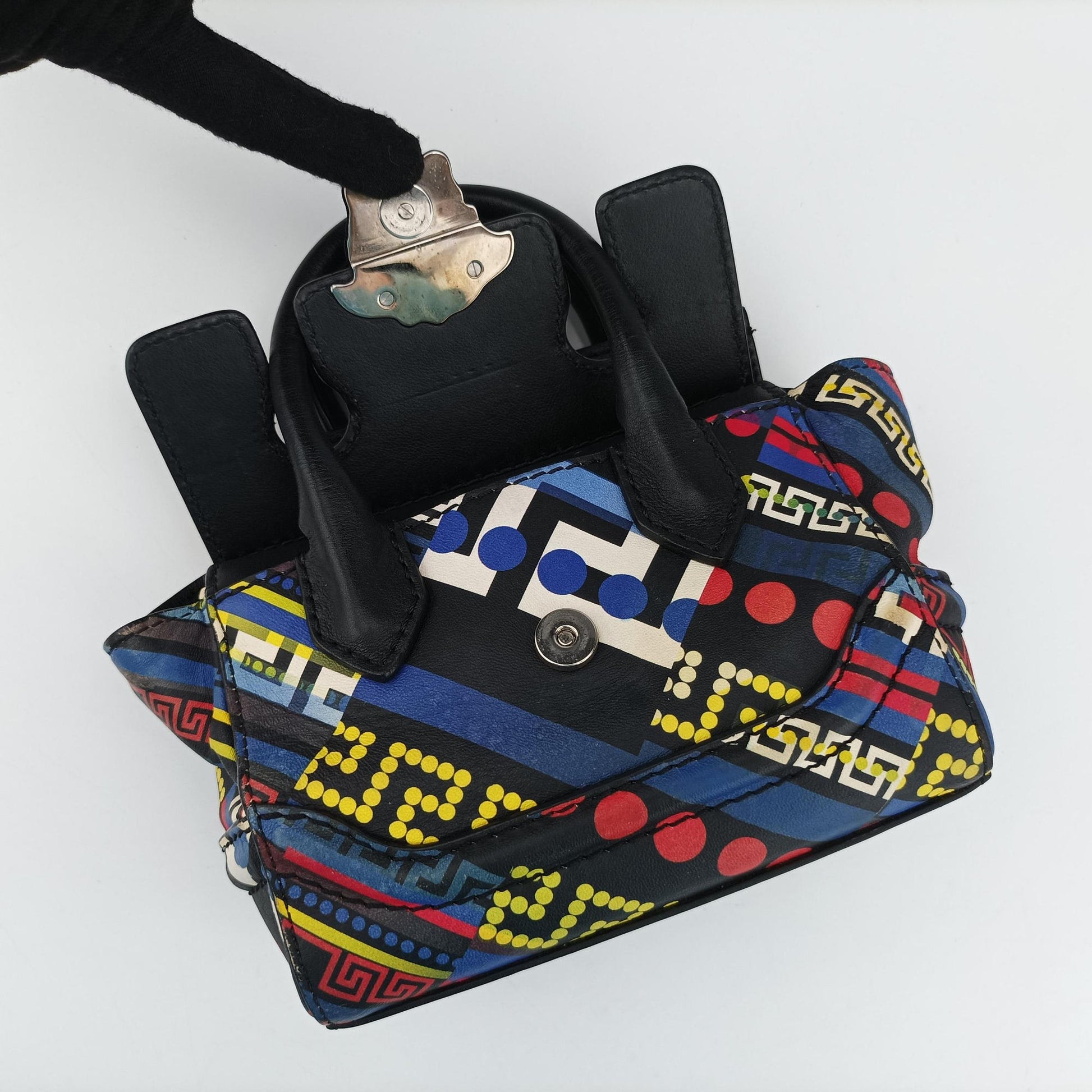 Palazzo Empire Multicolor  Printed Calfskin Leather CLG 323847997504パラッツォ エンパイア マルチカラー プリントカーフレザー CLG 323847997504