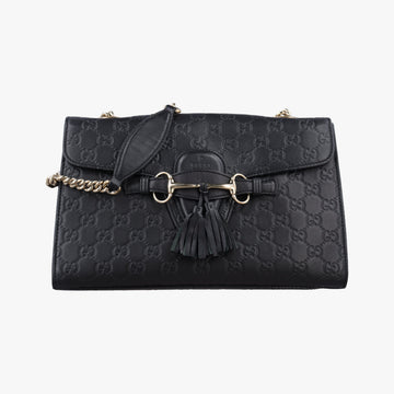 Emily Black Leather 295402 E018188598エミリー ブラック レザー 295402 E018188598