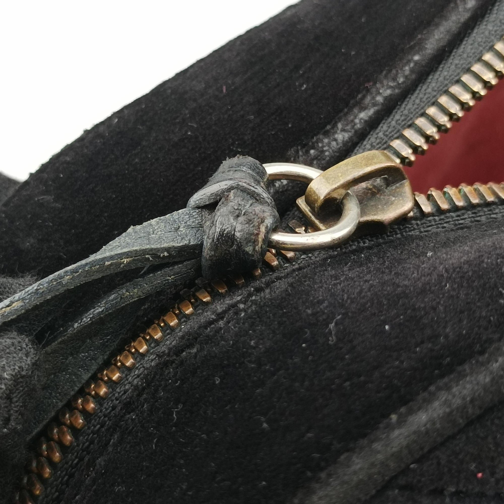 GG Marmont Black×Multicolour velour 447632 F025171587GGマーモント ブラック×マルチカラー ベロア 447632 F025171587
