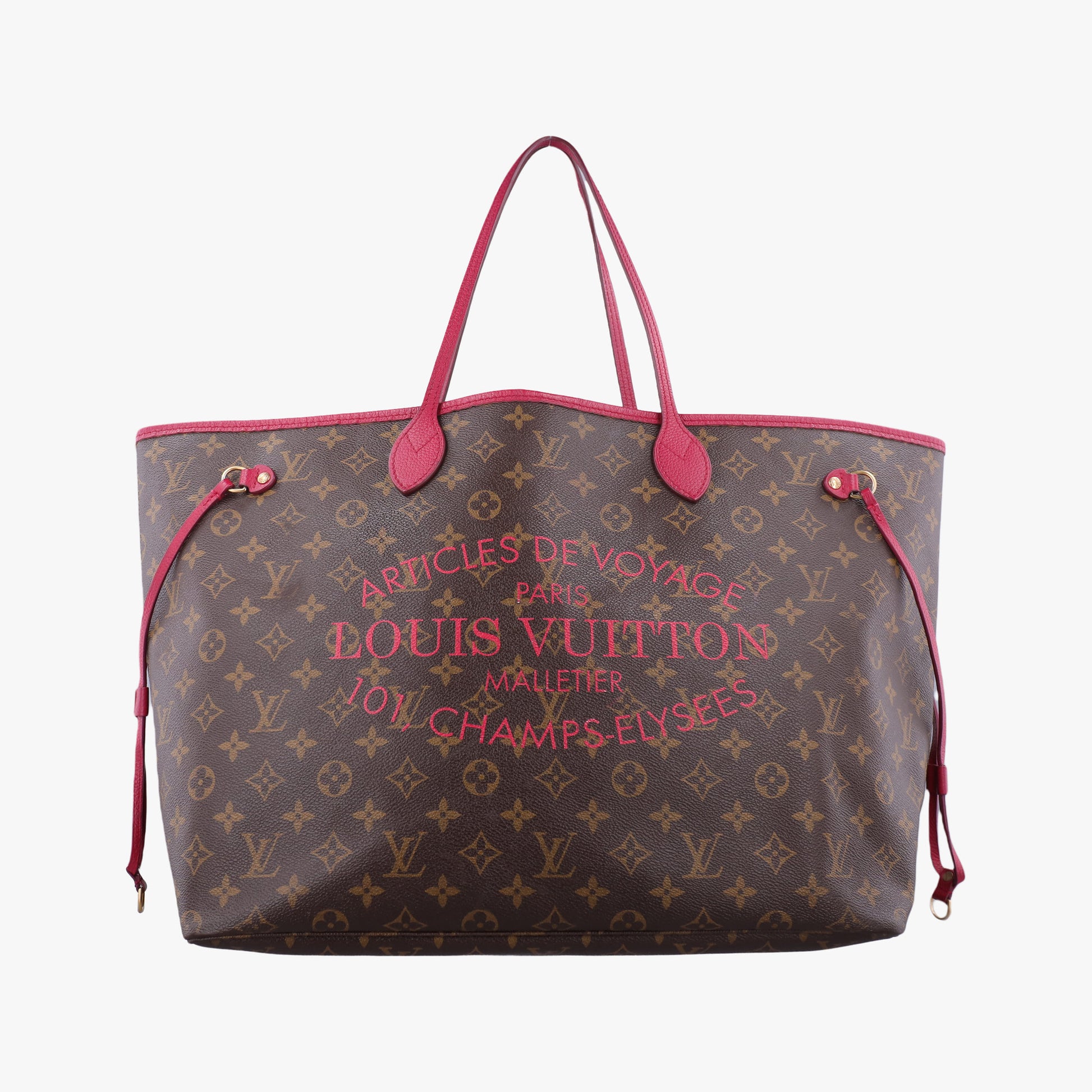 Neverfull GM Ikat Flower brown×ROSE INDIEN Monogram Canvas M40876 TJ1123ネヴァーフルGM イカットフラワー モノグラム/ブラウン×ローズアンディアン モノグラムキャンバス M40876 TJ1123