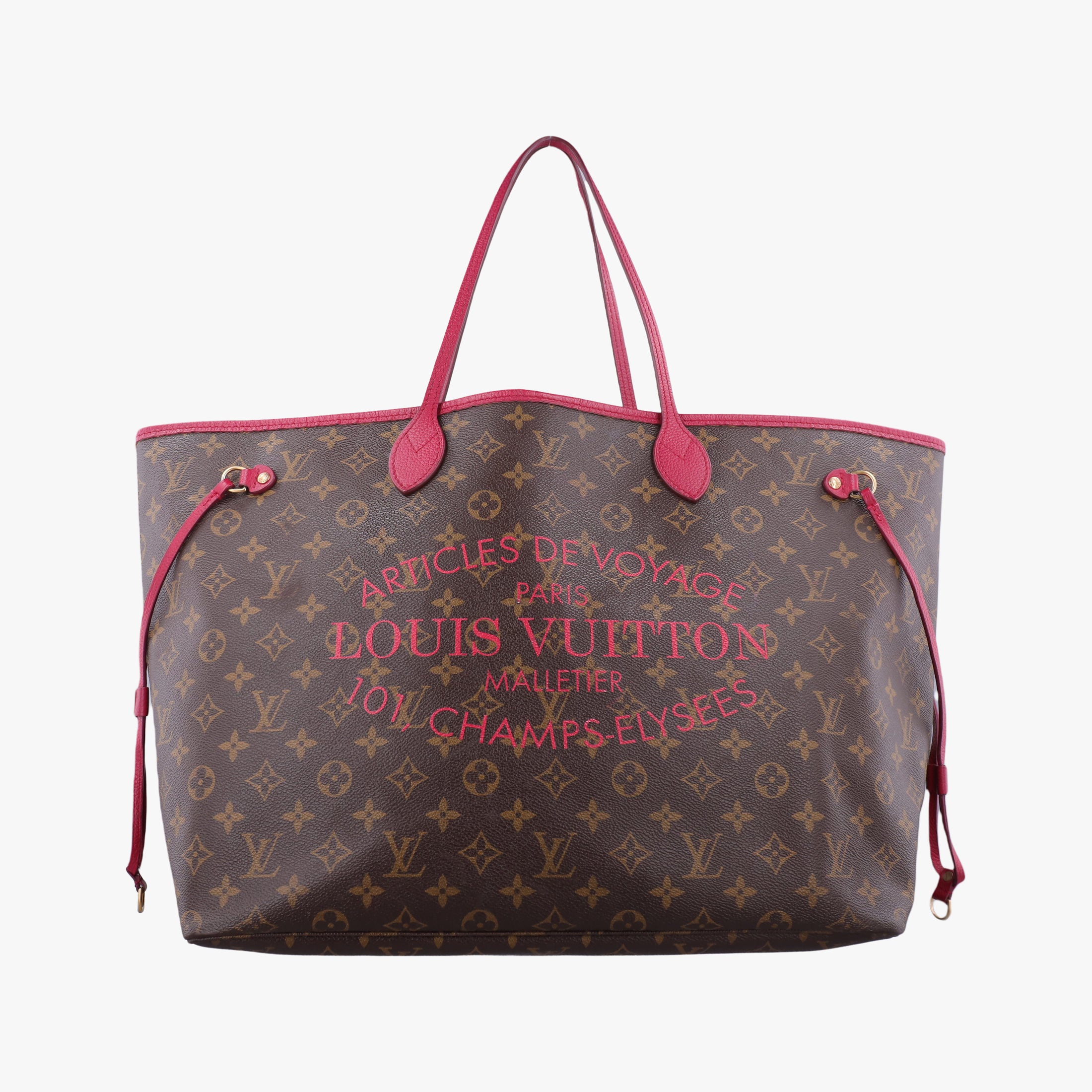 Neverfull GM Ikat Flower brown×ROSE INDIEN Monogram Canvas M40876 TJ1123ネヴァーフルGM イカットフラワー モノグラム/ブラウン×ローズアンディアン モノグラムキャンバス M40876 TJ1123
