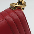 BOY CHANEL Red Leather A66713 15642116ボーイシャネル レッド レザー A66713 15642116