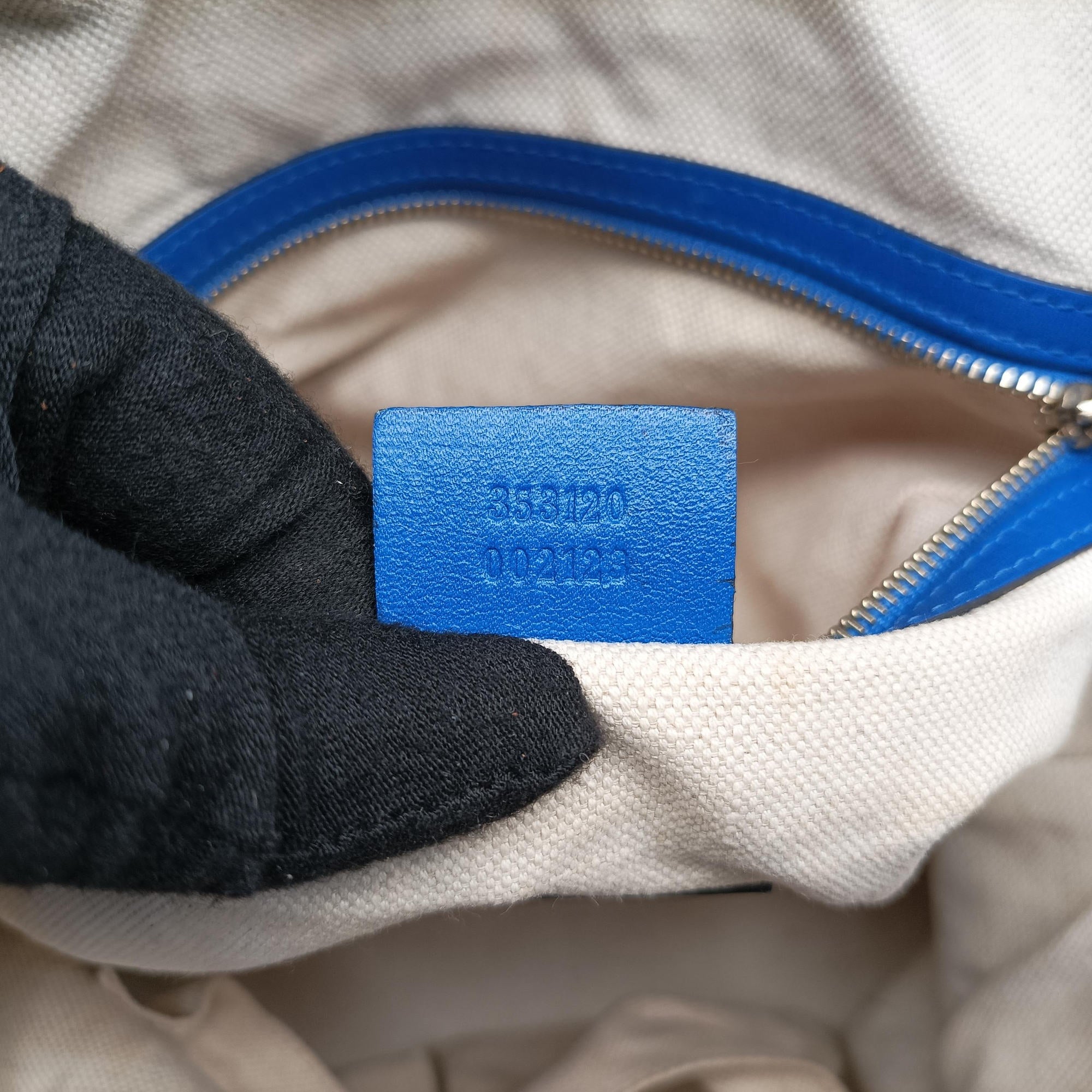 Guccissima Bree Blue Leather 353120 E018152100グッチシマ ブリー ブルー レザー 353120 E018152100