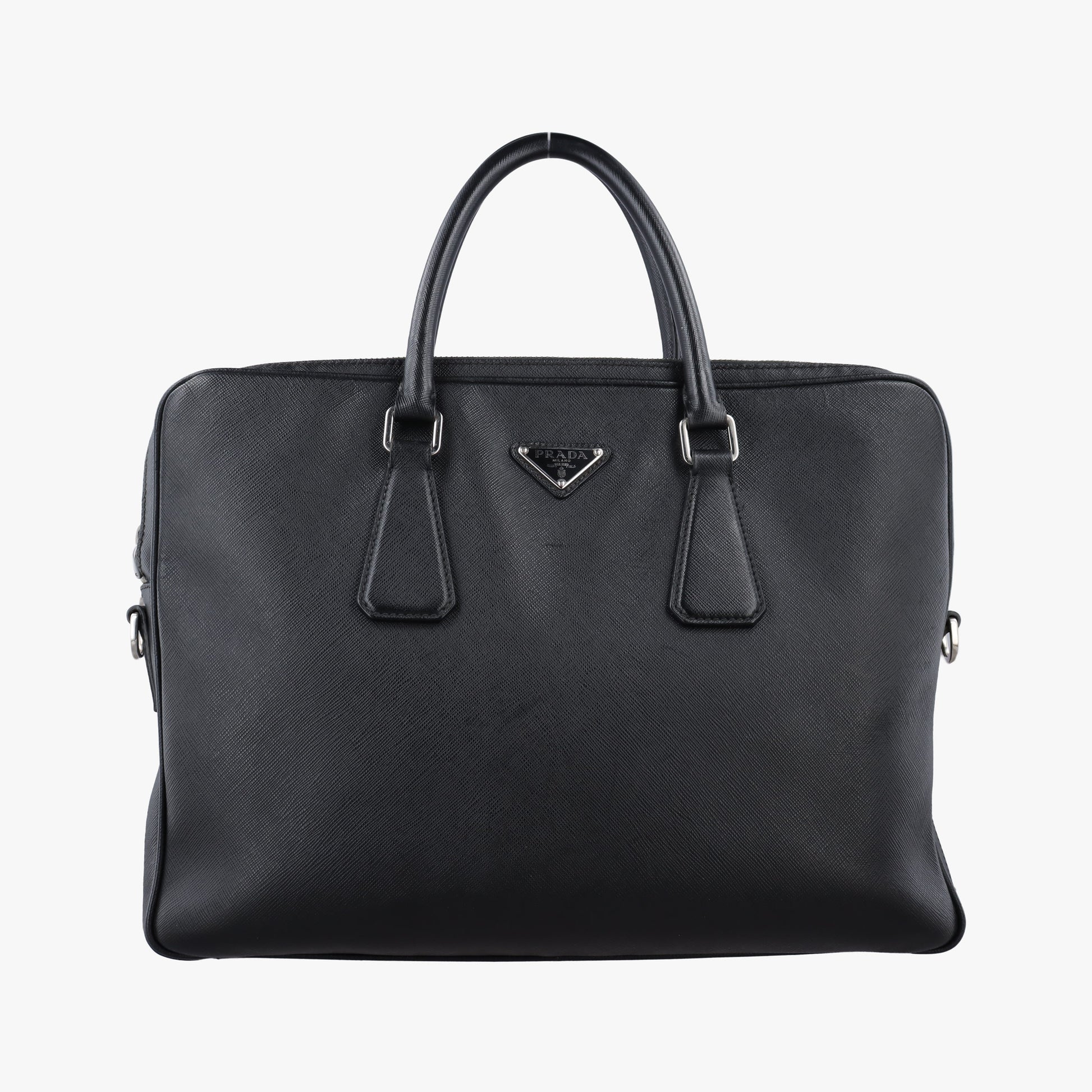 Business Briefcase Black SAFFIANO Leather 2VE011 8ビジネス ブリーフケース ブラック サフィアーノレザー 2VE011 8