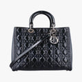 Lady Dior DarkGreen Patent 05CMA-0151レディディオール ダークグリーン パテント 05CMA-0151