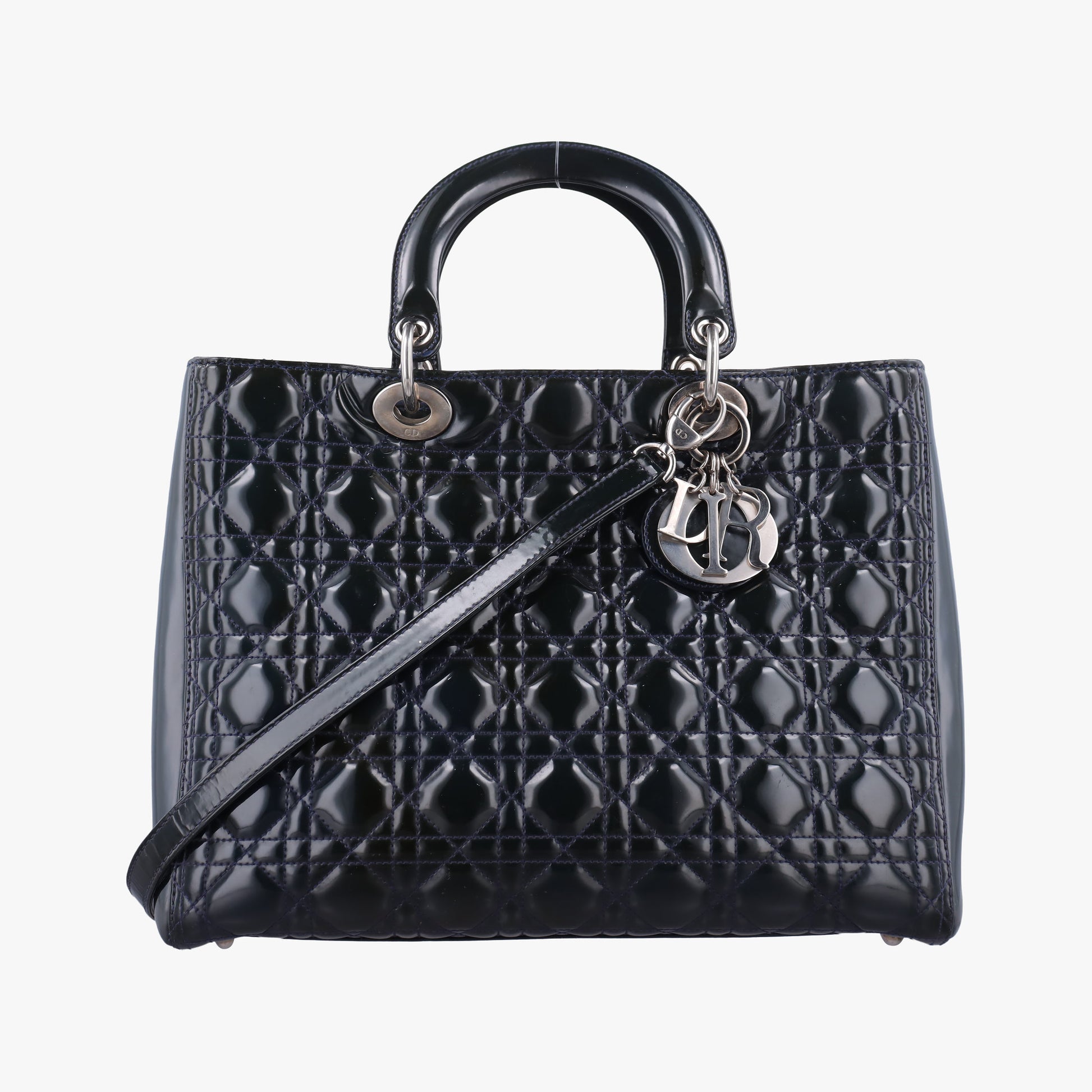 Lady Dior DarkGreen Patent 05CMA-0151レディディオール ダークグリーン パテント 05CMA-0151