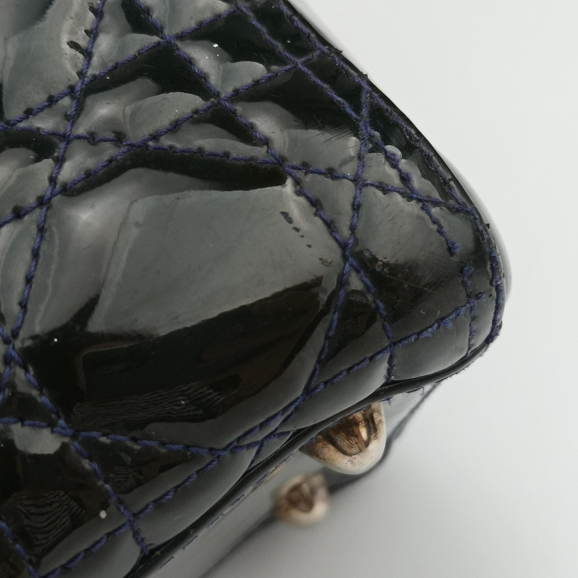 Lady Dior DarkGreen Patent 05CMA-0151レディディオール ダークグリーン パテント 05CMA-0151