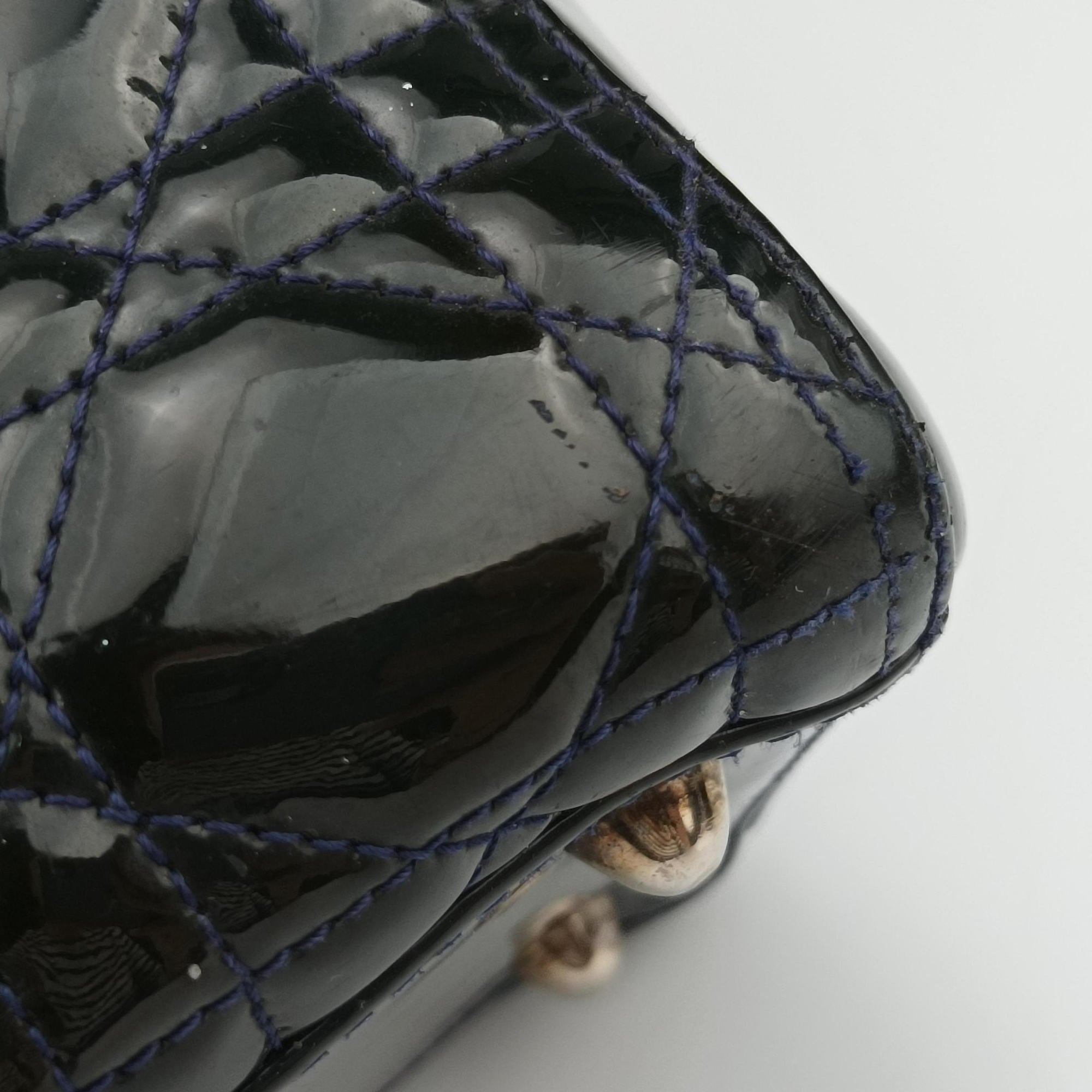 Lady Dior DarkGreen Patent 05CMA-0151レディディオール ダークグリーン パテント 05CMA-0151