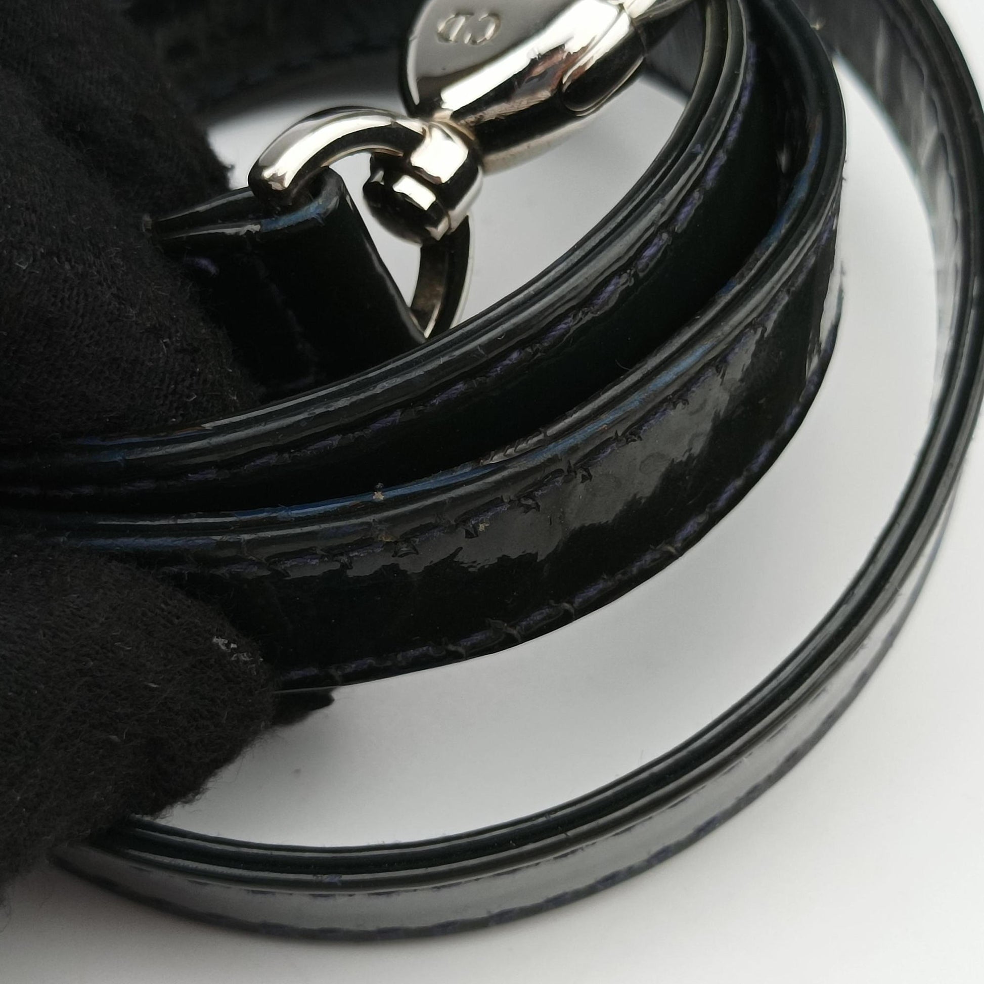 Lady Dior DarkGreen Patent 05CMA-0151レディディオール ダークグリーン パテント 05CMA-0151