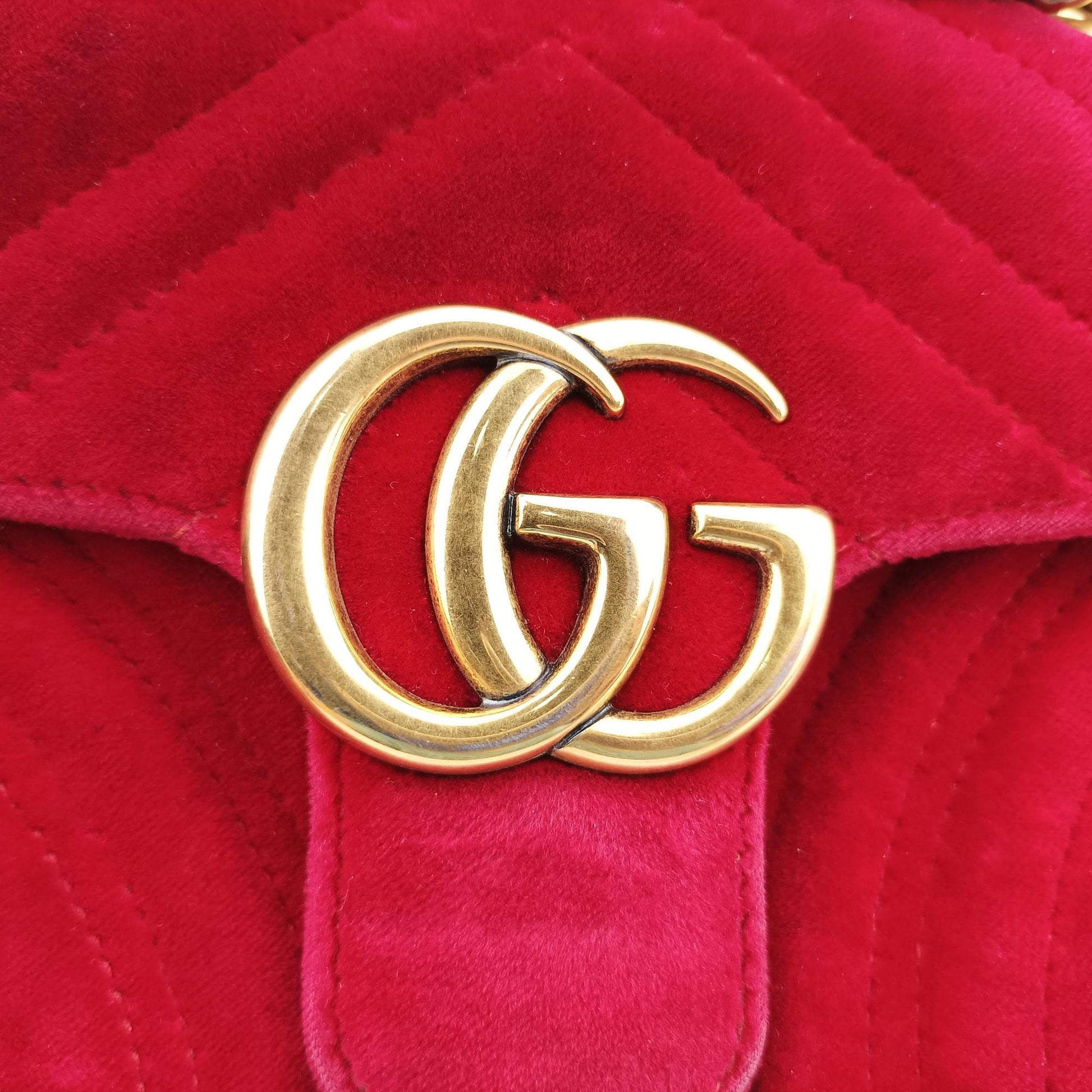 GG Marmont Red velour 446744 B025021492GGマーモント レッド ベロア 446744 B025021492