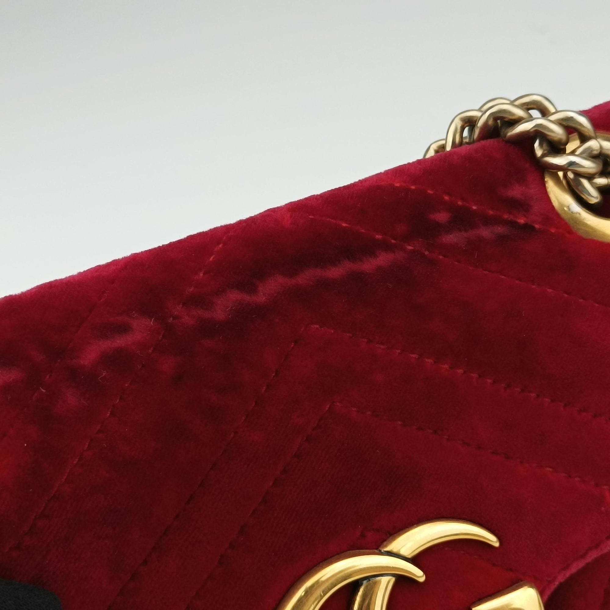 GG Marmont Red velour 446744 B025021492GGマーモント レッド ベロア 446744 B025021492