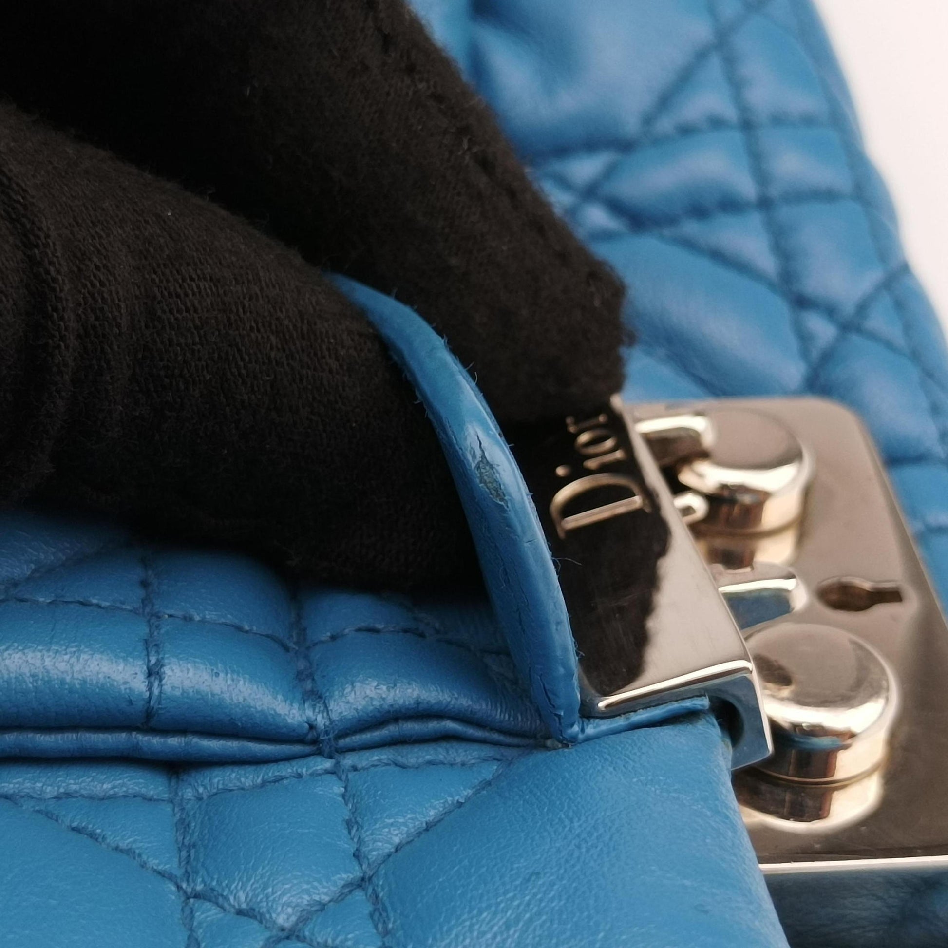 New Rock Cannage Blue Lambskin 17-BO-1101ニューロック カナージュ ブルー ラムスキン 17-BO-1101