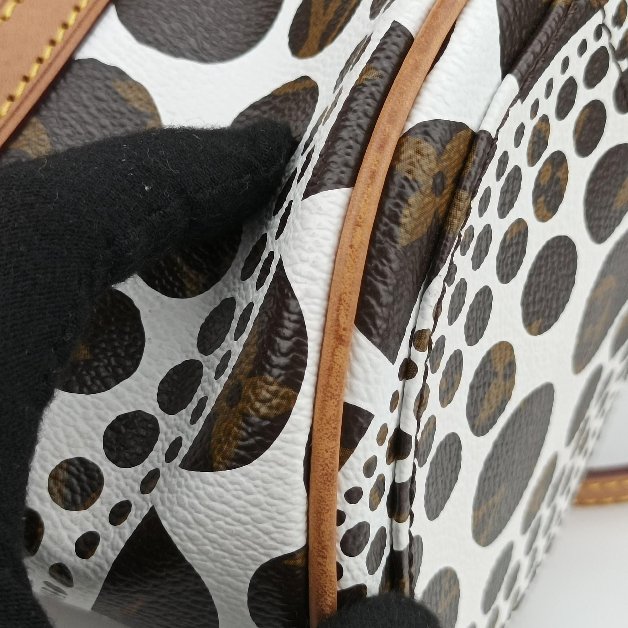 Papillon GM White × Brown Monogram Pumpkin Dots M40687 MB3152パピヨンGM ホワイト × ブラウン モノグラム パンプキンドット M40687 MB3152