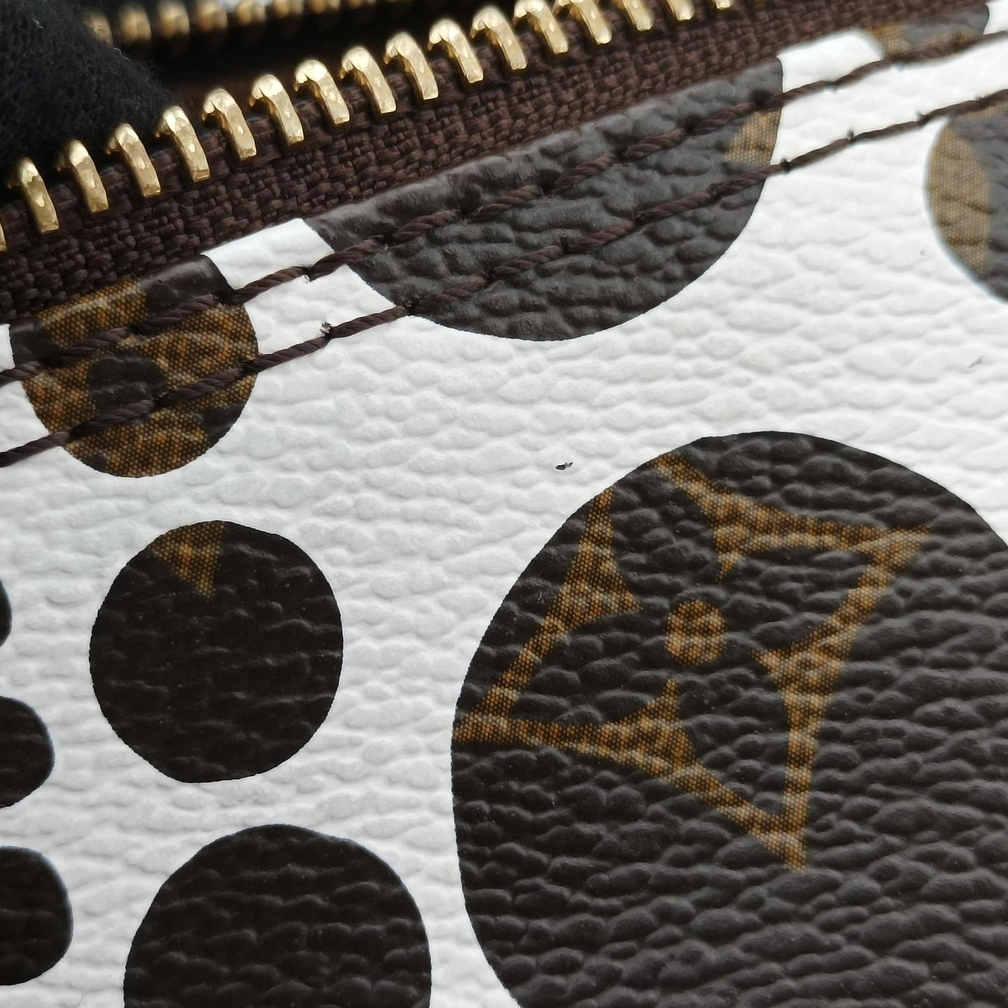 Papillon GM White × Brown Monogram Pumpkin Dots M40687 MB3152パピヨンGM ホワイト × ブラウン モノグラム パンプキンドット M40687 MB3152
