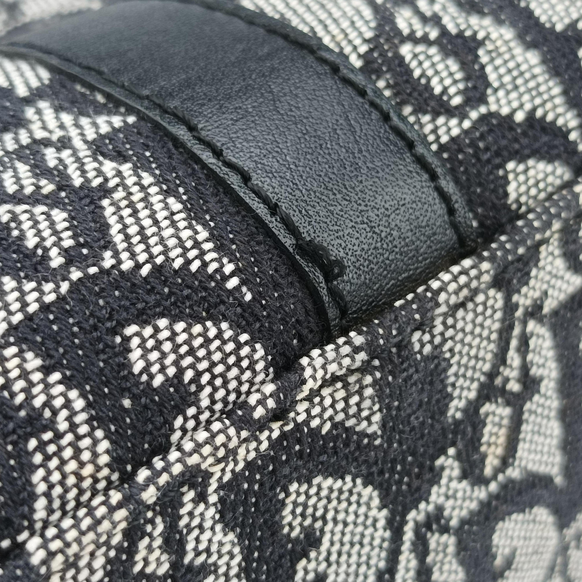 Trotter Tote Navy Jacquard × Leather 06 RU 0043トロッター トート ネイビー ジャガード×レザー 06 RU 0043
