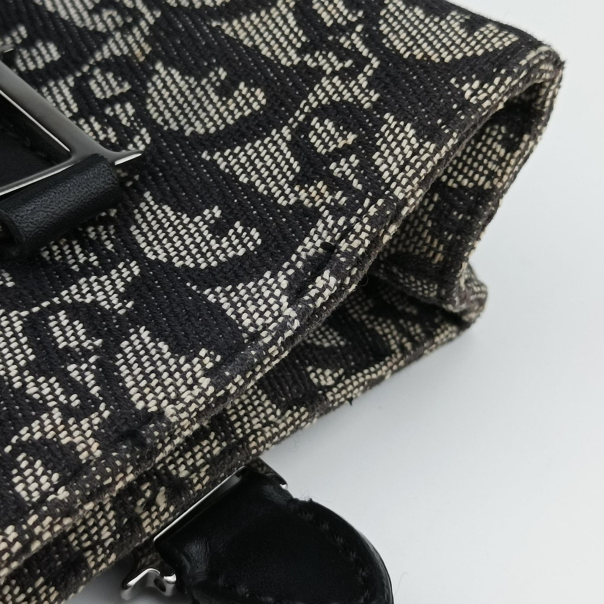 Trotter Tote Navy Jacquard × Leather 06 RU 0043トロッター トート ネイビー ジャガード×レザー 06 RU 0043