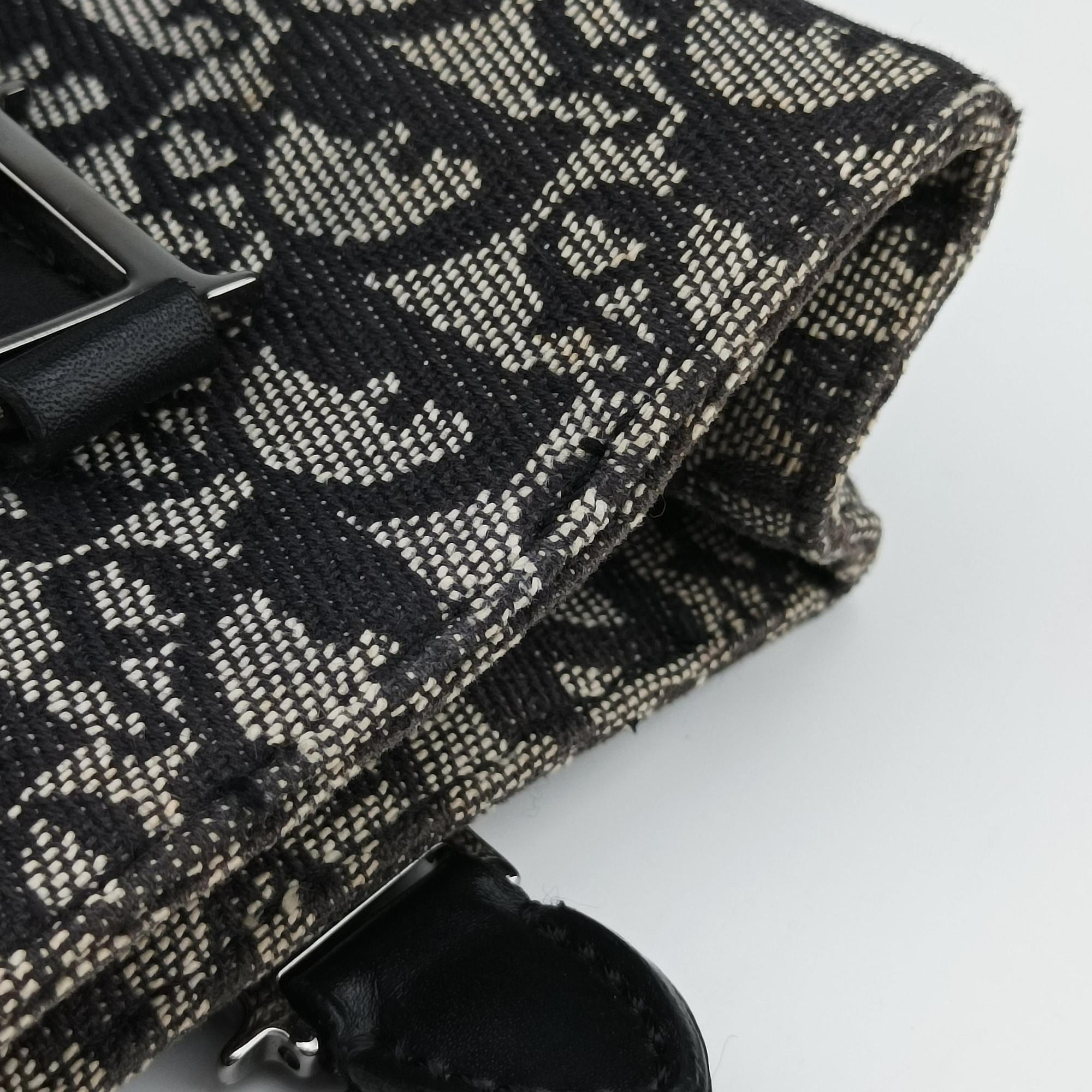 Trotter Tote Navy Jacquard × Leather 06 RU 0043トロッター トート ネイビー ジャガード×レザー 06 RU 0043