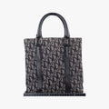 Trotter Tote Navy Jacquard × Leather 06 RU 0043トロッター トート ネイビー ジャガード×レザー 06 RU 0043