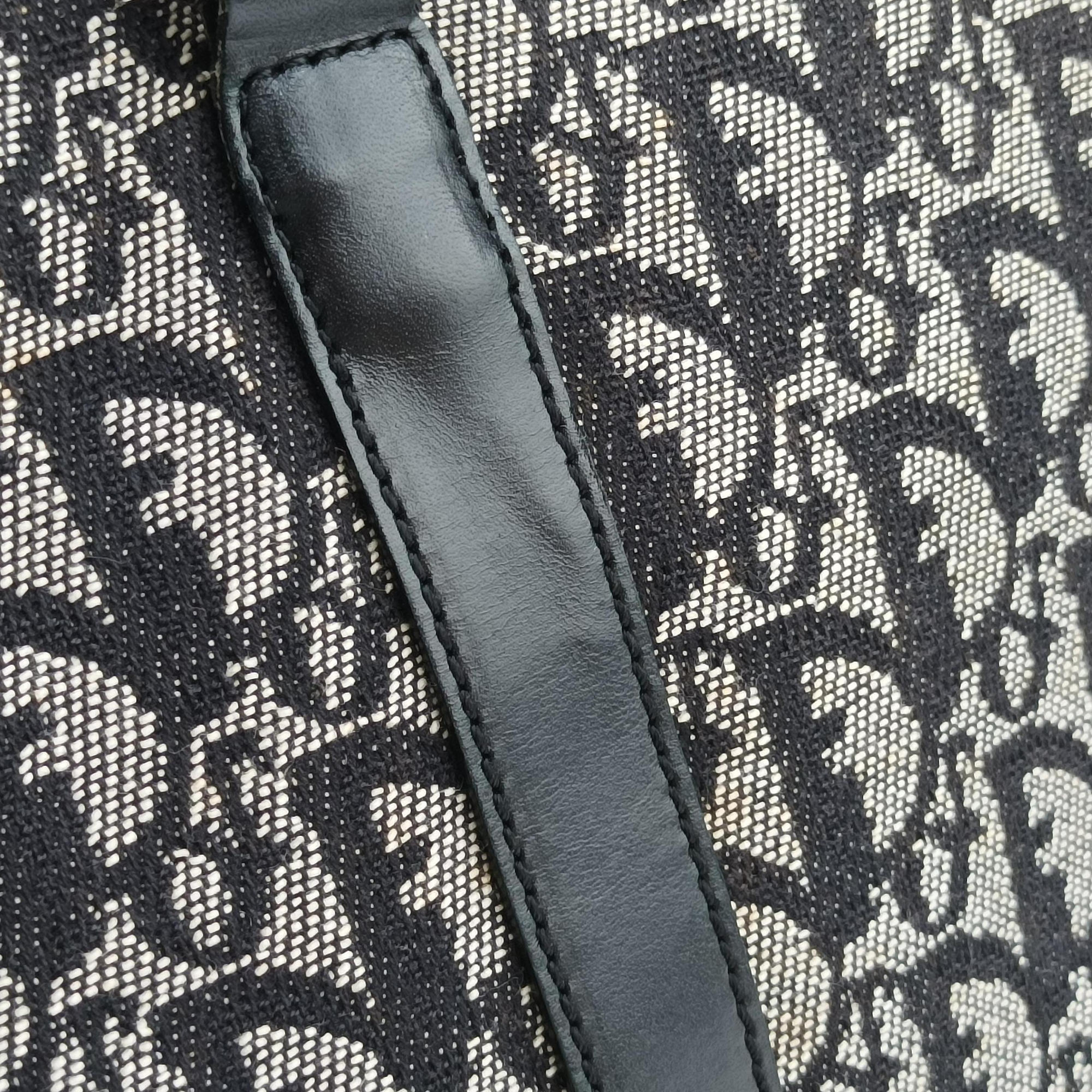 Trotter Tote Navy Jacquard × Leather 06 RU 0043トロッター トート ネイビー ジャガード×レザー 06 RU 0043