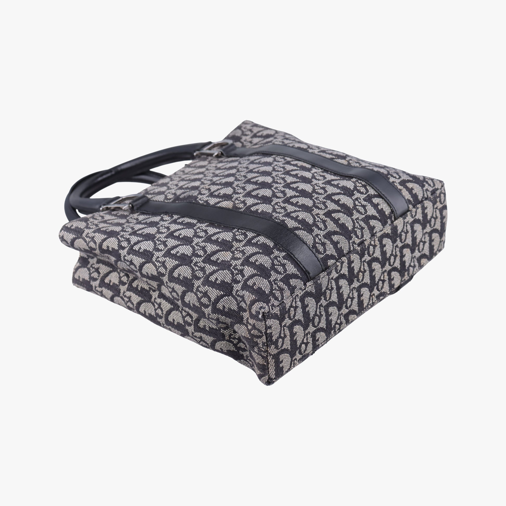 Trotter Tote Navy Jacquard × Leather 06 RU 0043トロッター トート ネイビー ジャガード×レザー 06 RU 0043