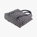 Trotter Tote Navy Jacquard × Leather 06 RU 0043トロッター トート ネイビー ジャガード×レザー 06 RU 0043