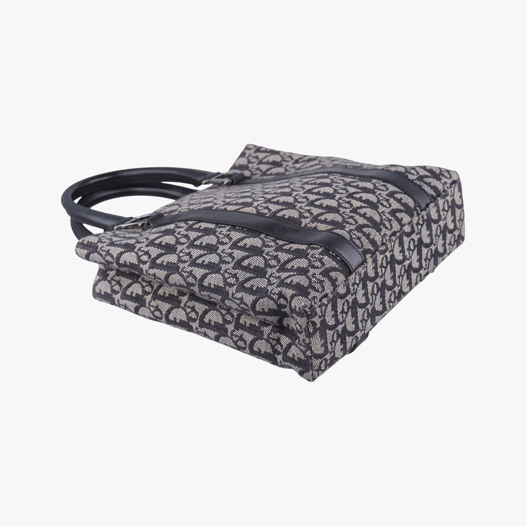 Trotter Tote Navy Jacquard × Leather 06 RU 0043トロッター トート ネイビー ジャガード×レザー 06 RU 0043