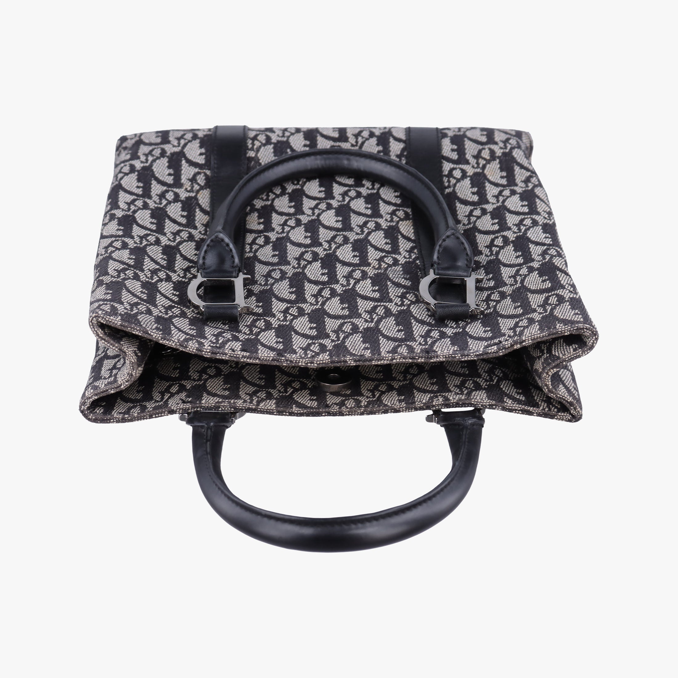 Trotter Tote Navy Jacquard × Leather 06 RU 0043トロッター トート ネイビー ジャガード×レザー 06 RU 0043
