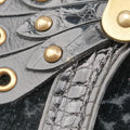 Irvine black Velour×Alligator M92733 MI0094アーヴァイン ブラック ベロア×アリゲーター M92733 MI0094