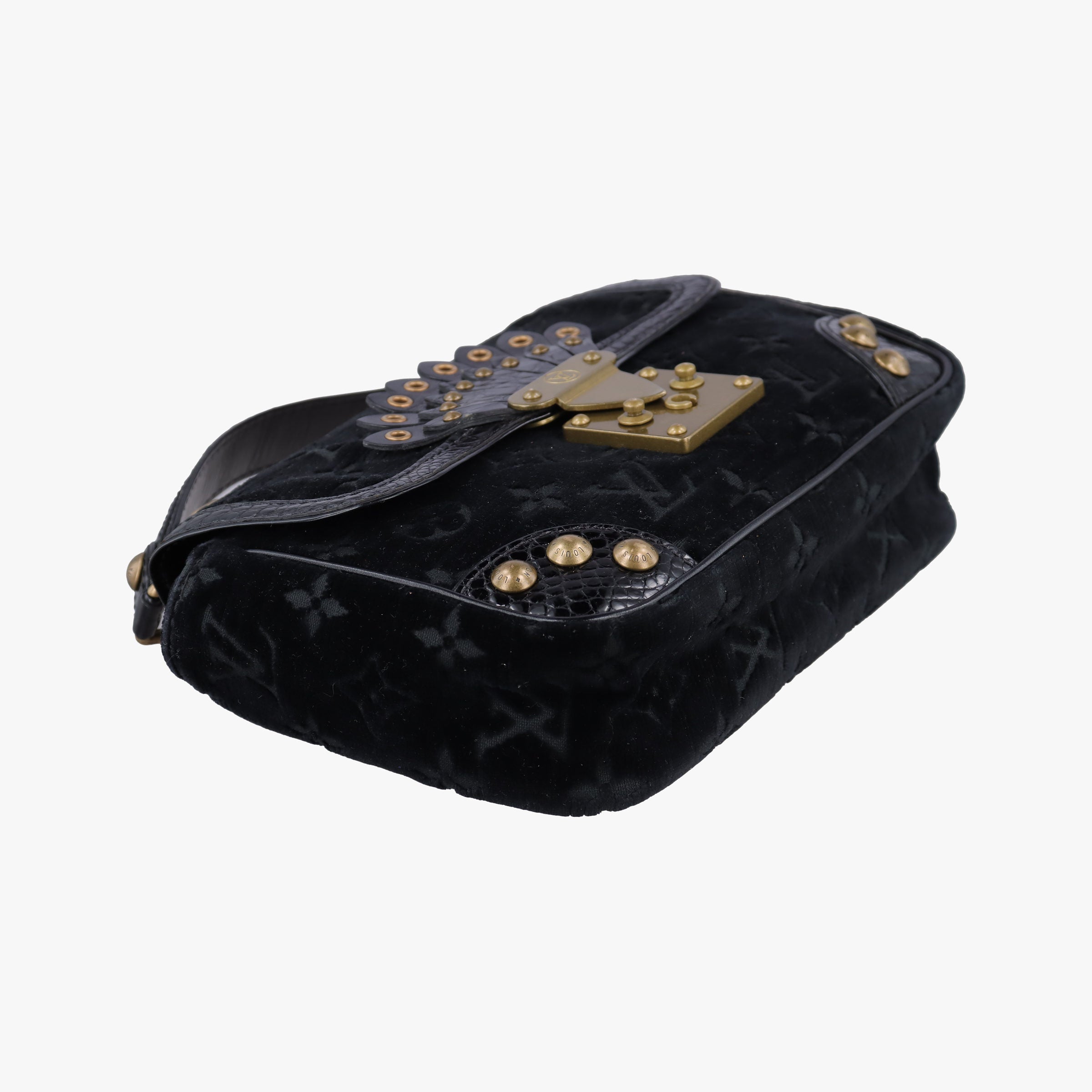 Irvine black Velour×Alligator M92733 MI0094アーヴァイン ブラック ベロア×アリゲーター M92733 MI0094
