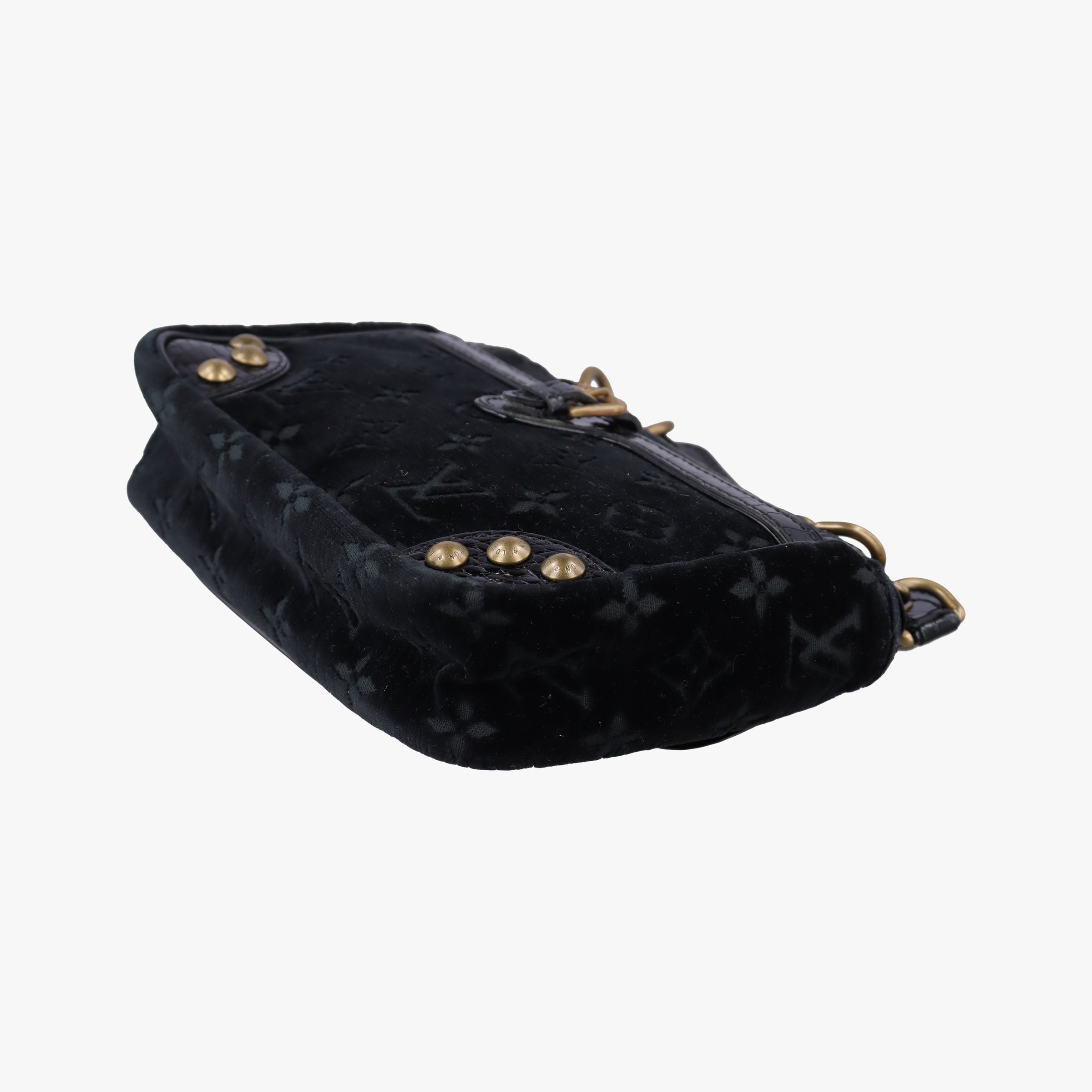 Irvine black Velour×Alligator M92733 MI0094アーヴァイン ブラック ベロア×アリゲーター M92733 MI0094