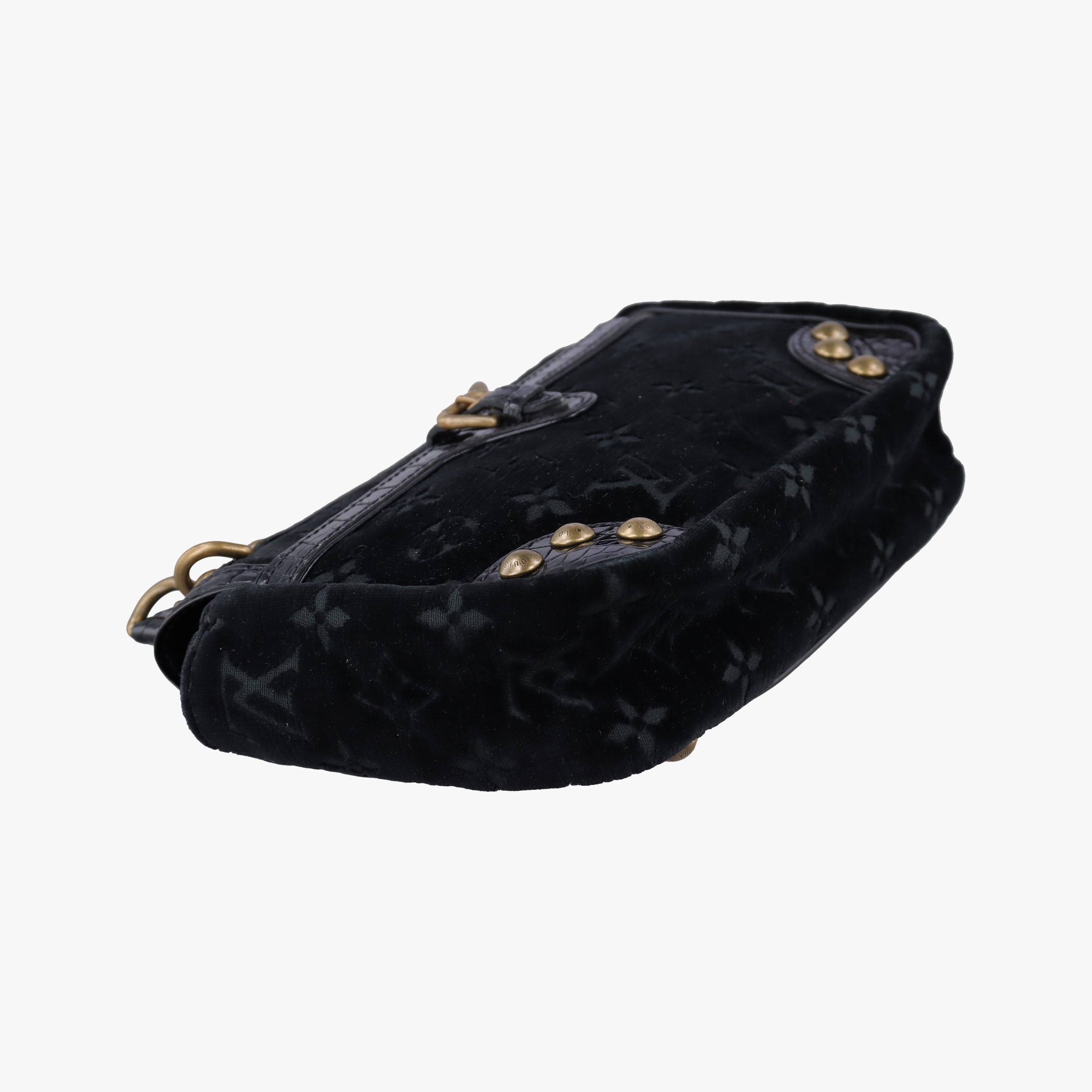 Irvine black Velour×Alligator M92733 MI0094アーヴァイン ブラック ベロア×アリゲーター M92733 MI0094