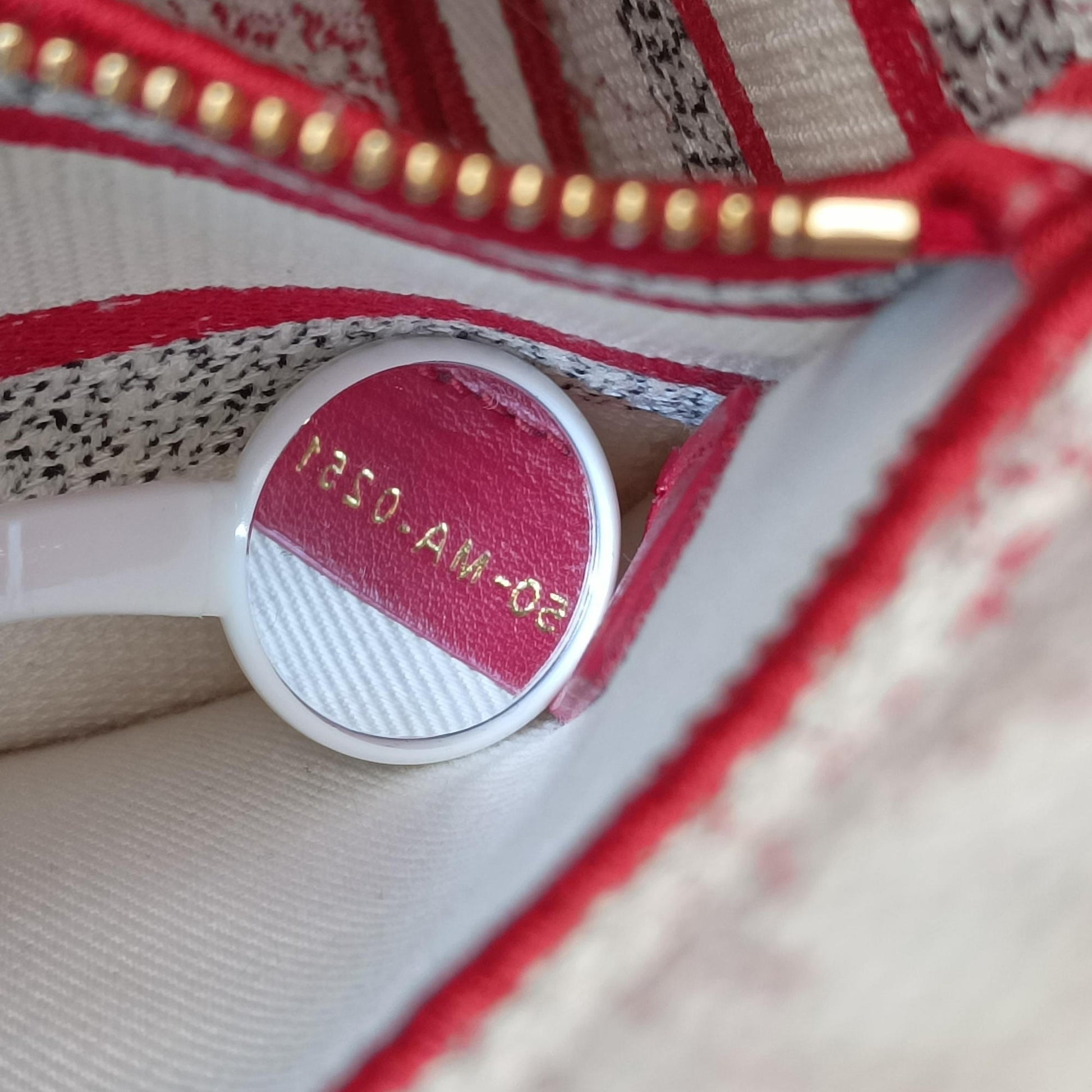 D-Lite Medium Royaume Red×multicolor canvas 50-MA-0251ディーライト ミディアム ロワイヨーム レッド×マルチカラー キャンバス 50-MA-0251