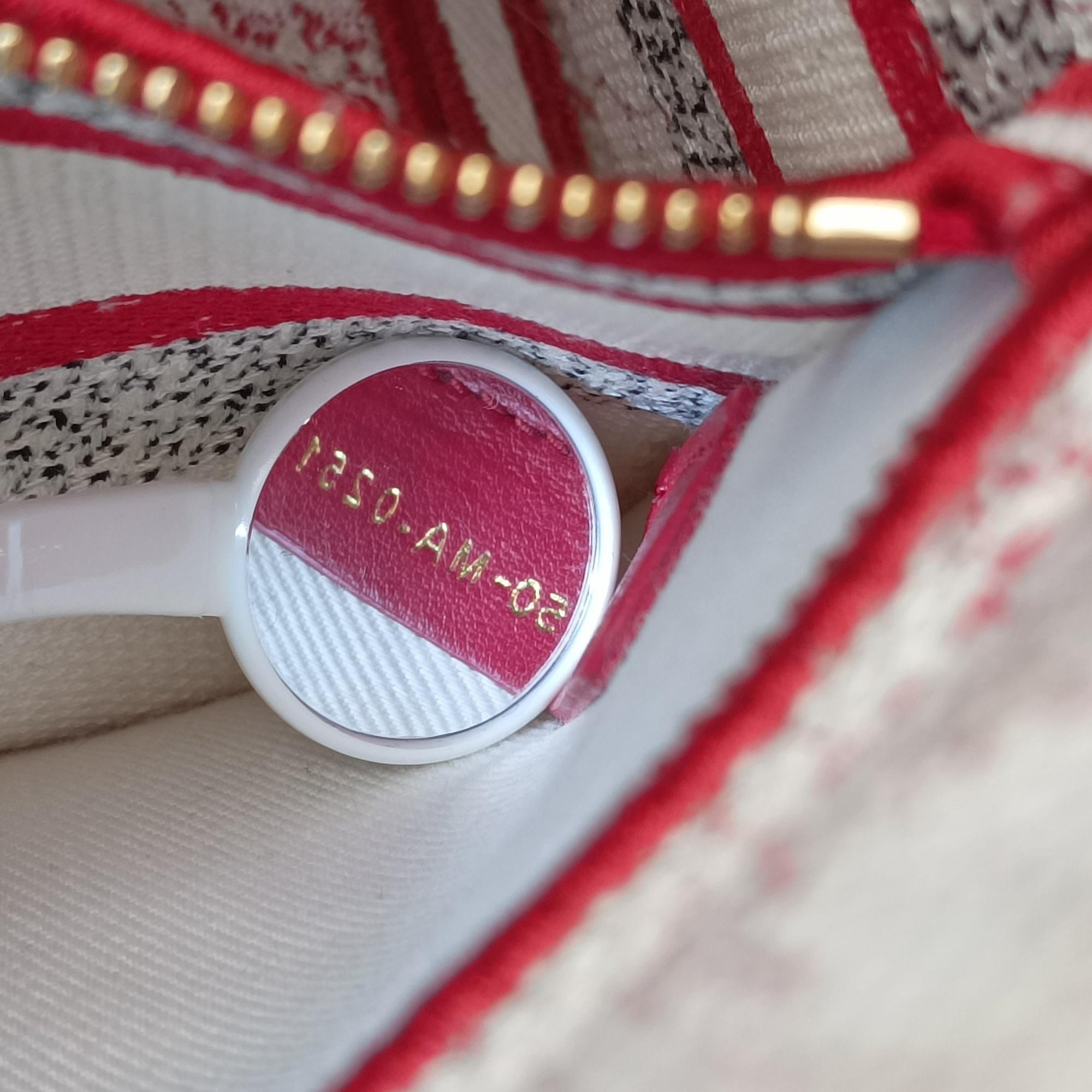 D-Lite Medium Royaume Red×multicolor canvas 50-MA-0251ディーライト ミディアム ロワイヨーム レッド×マルチカラー キャンバス 50-MA-0251