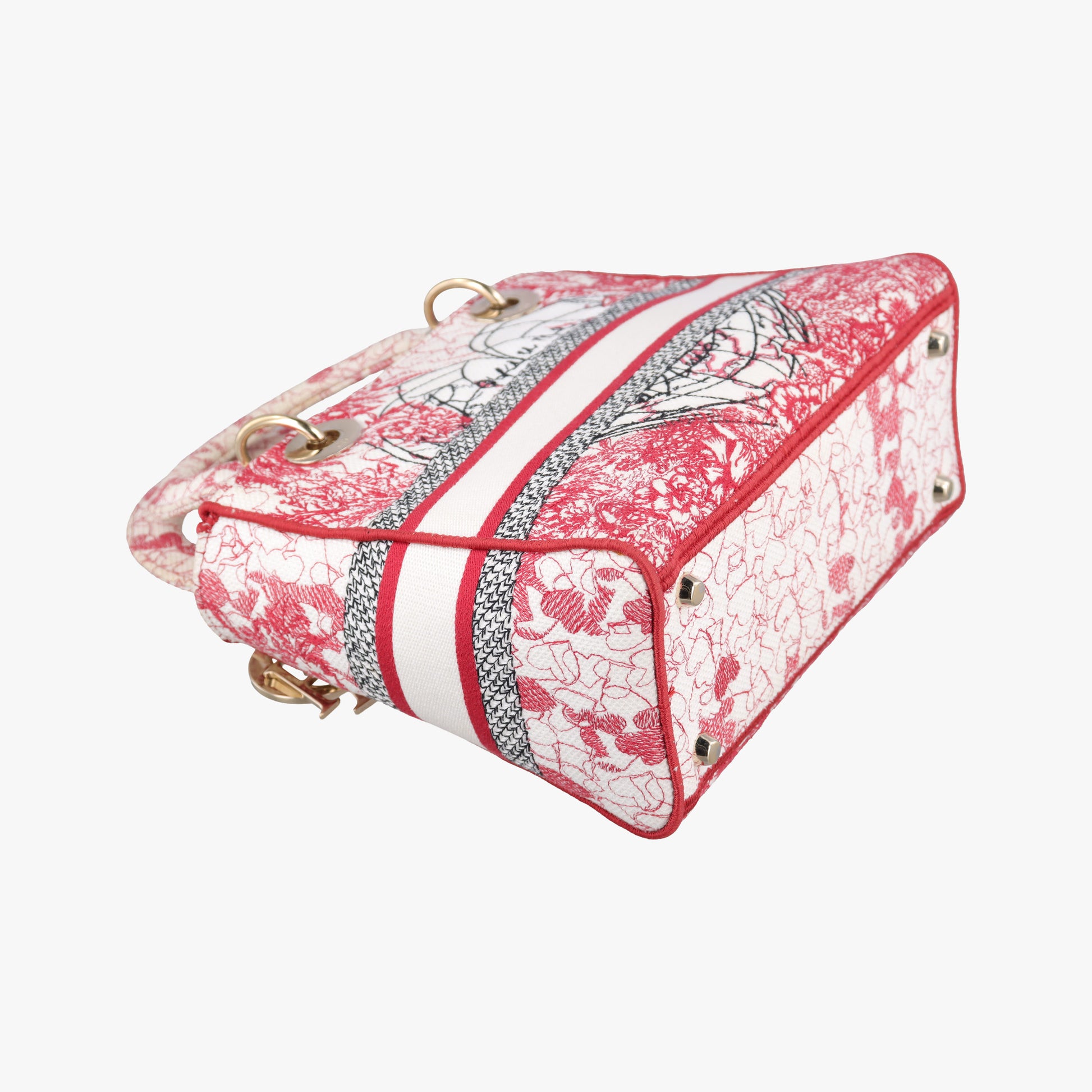 D-Lite Medium Royaume Red×multicolor canvas 50-MA-0251ディーライト ミディアム ロワイヨーム レッド×マルチカラー キャンバス 50-MA-0251