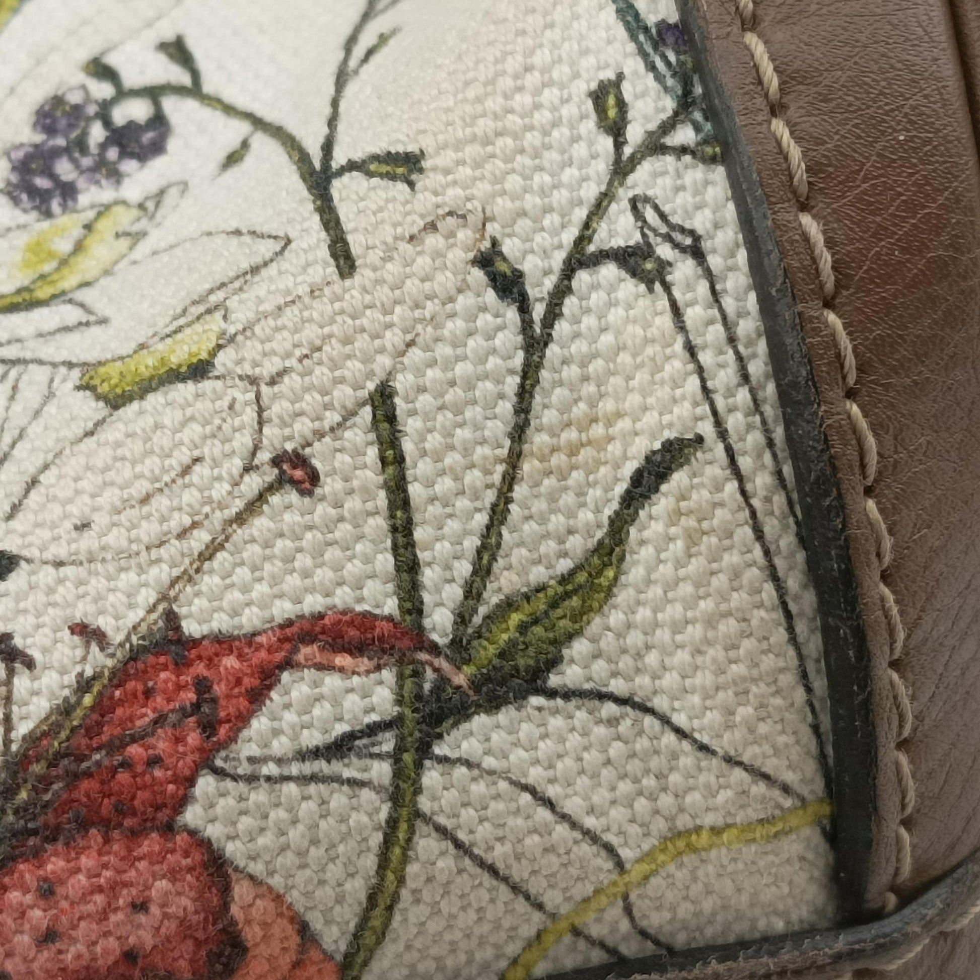 flora print Multicolour Leather×Canvas 247205 C013772909フローラプリント マルチカラー レザー×キャンバス 247205 C013772909