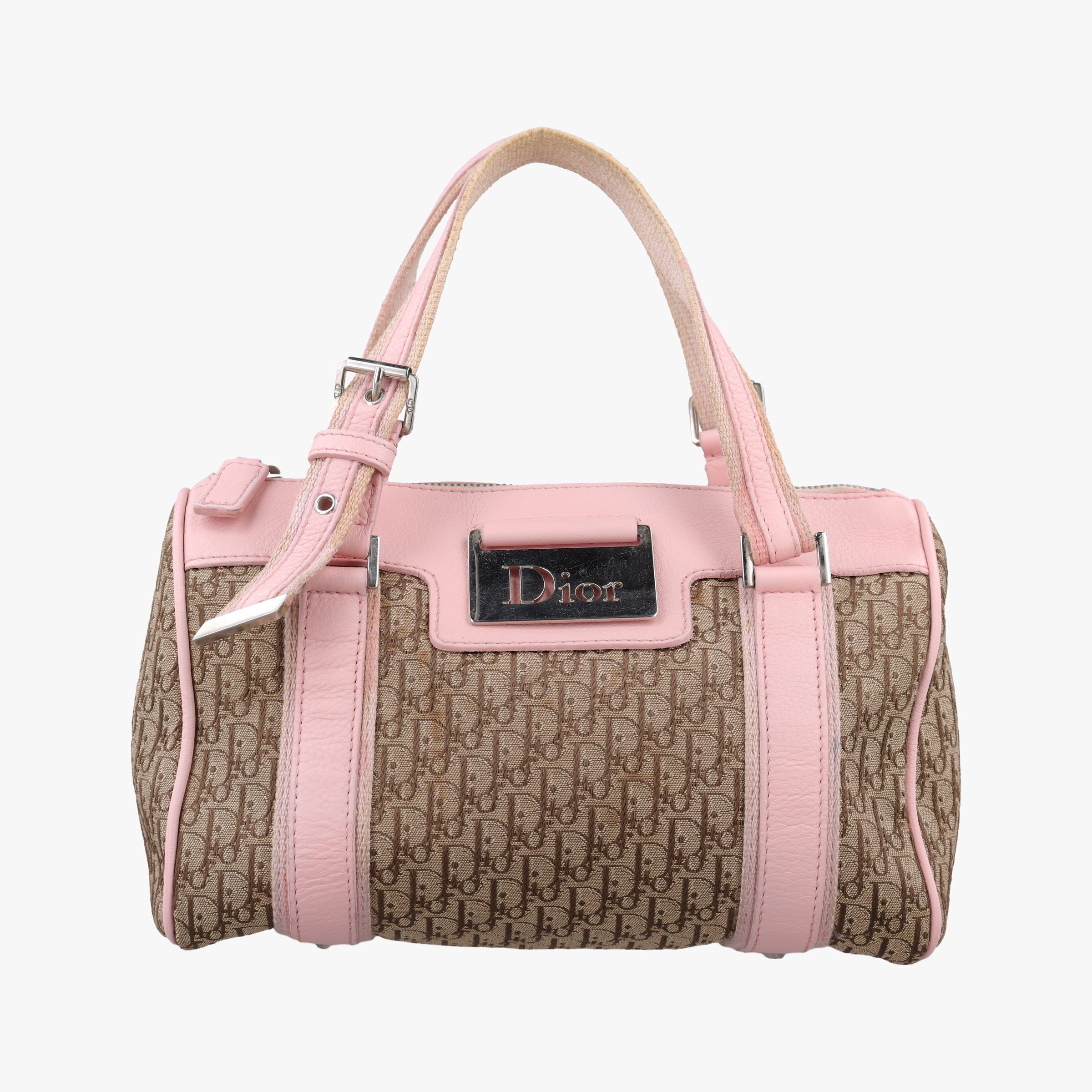 Street Chic  Pink×Beige Canvas x Leather 07-BO-0036ストリートシック ピンク×ベージュ キャンバス×レザー 07-BO-0036