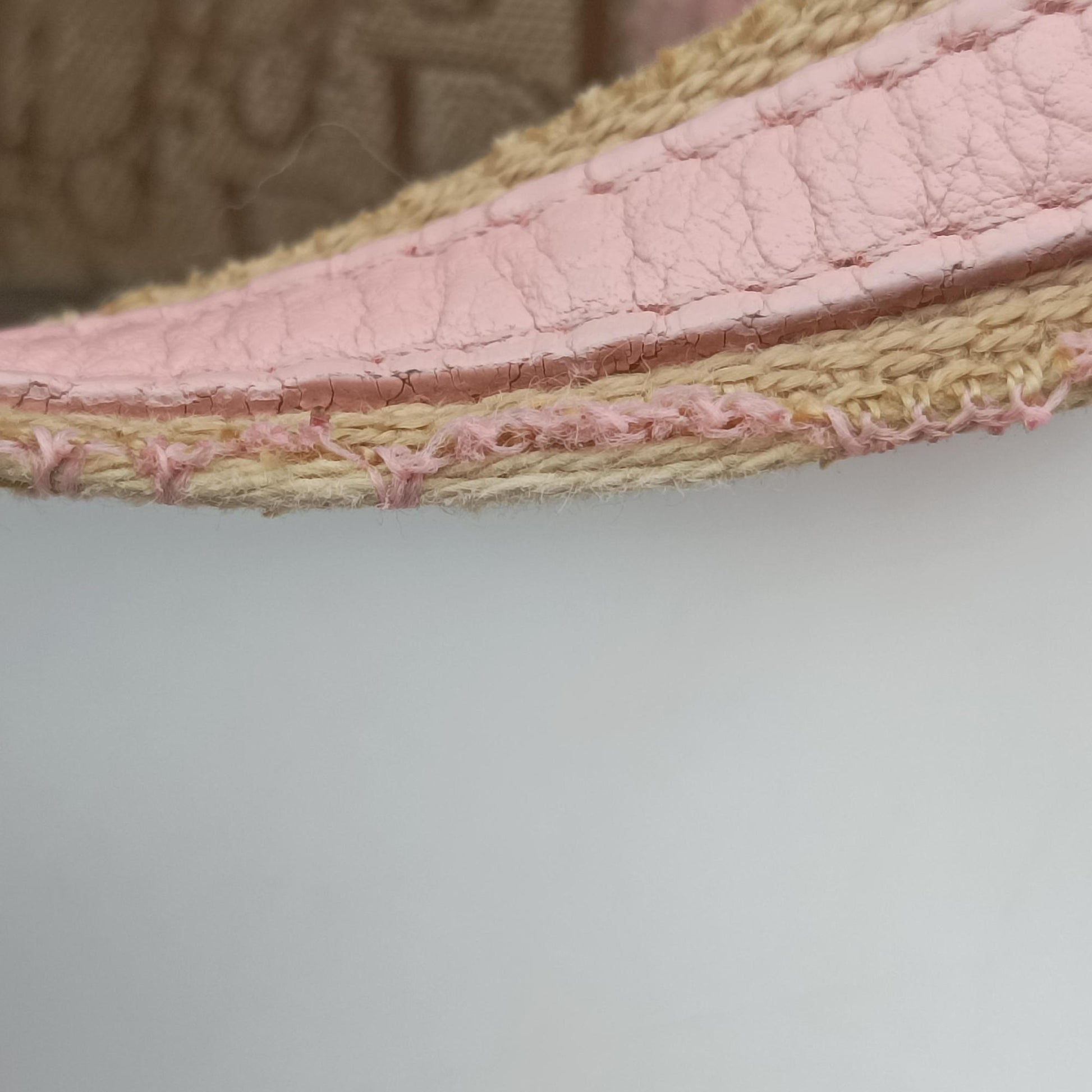 Street Chic  Pink×Beige Canvas x Leather 07-BO-0036ストリートシック ピンク×ベージュ キャンバス×レザー 07-BO-0036