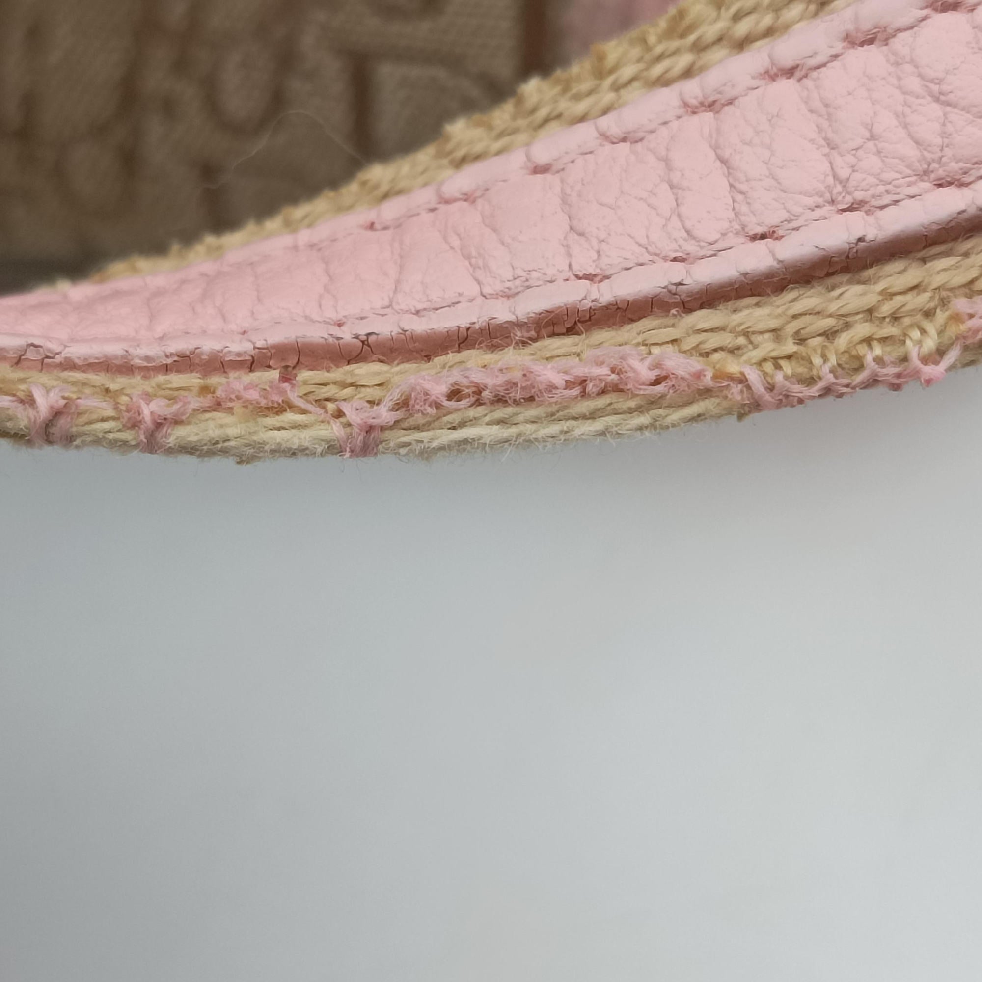 Street Chic  Pink×Beige Canvas x Leather 07-BO-0036ストリートシック ピンク×ベージュ キャンバス×レザー 07-BO-0036