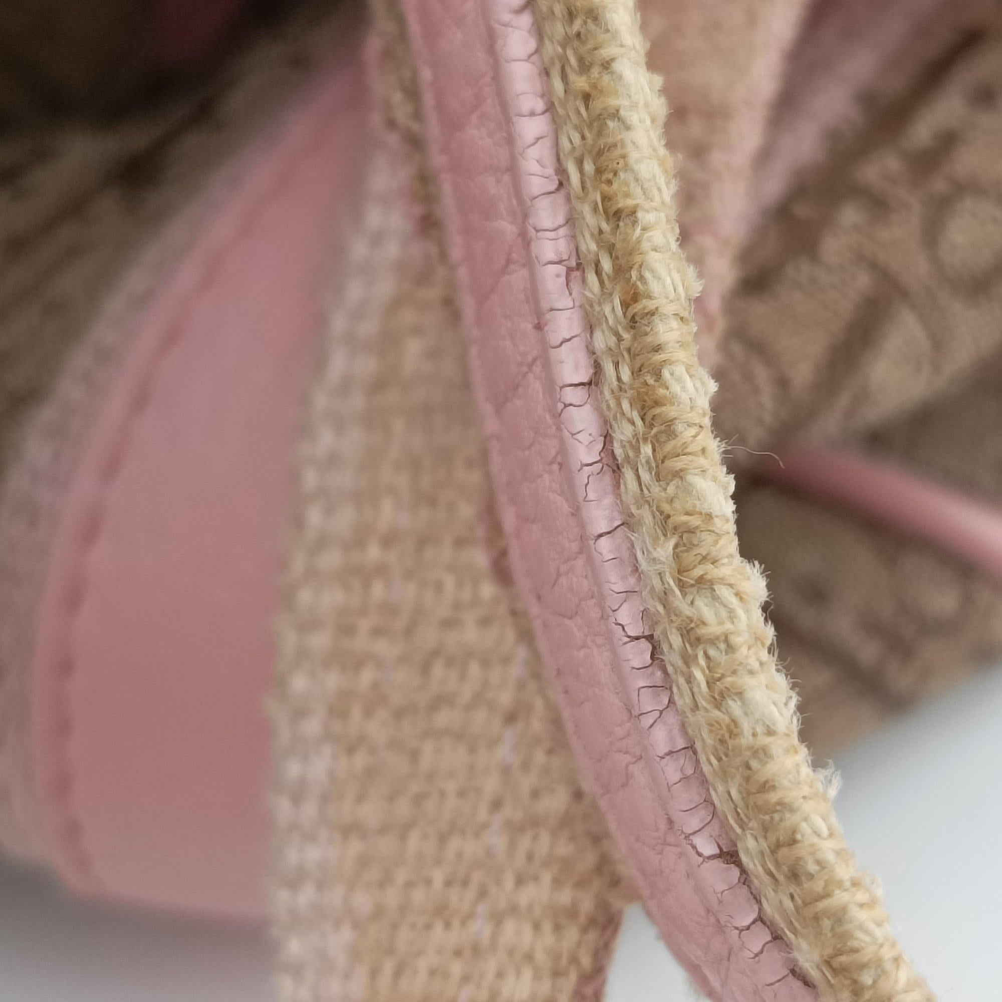 Street Chic  Pink×Beige Canvas x Leather 07-BO-0036ストリートシック ピンク×ベージュ キャンバス×レザー 07-BO-0036