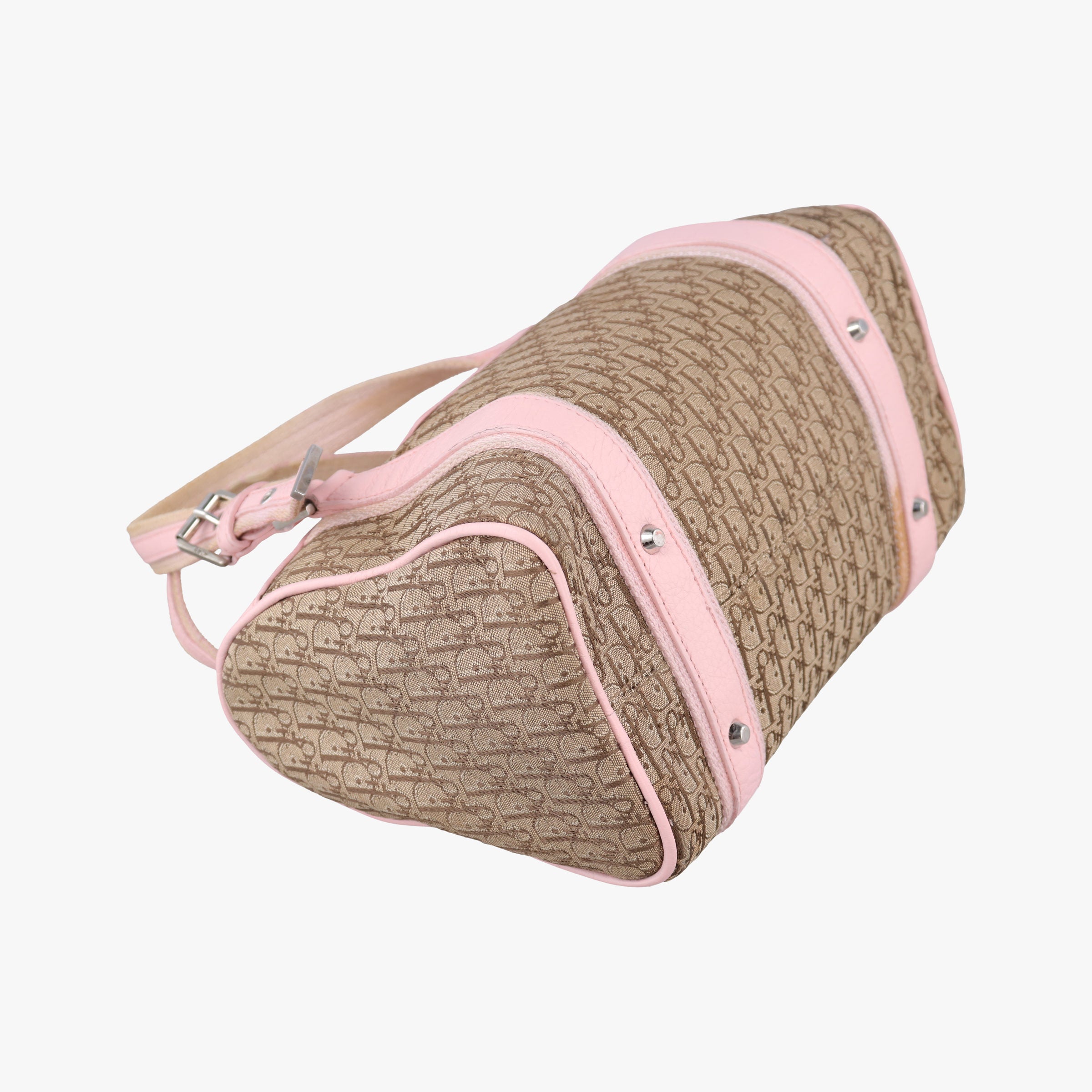 Street Chic  Pink×Beige Canvas x Leather 07-BO-0036ストリートシック ピンク×ベージュ キャンバス×レザー 07-BO-0036